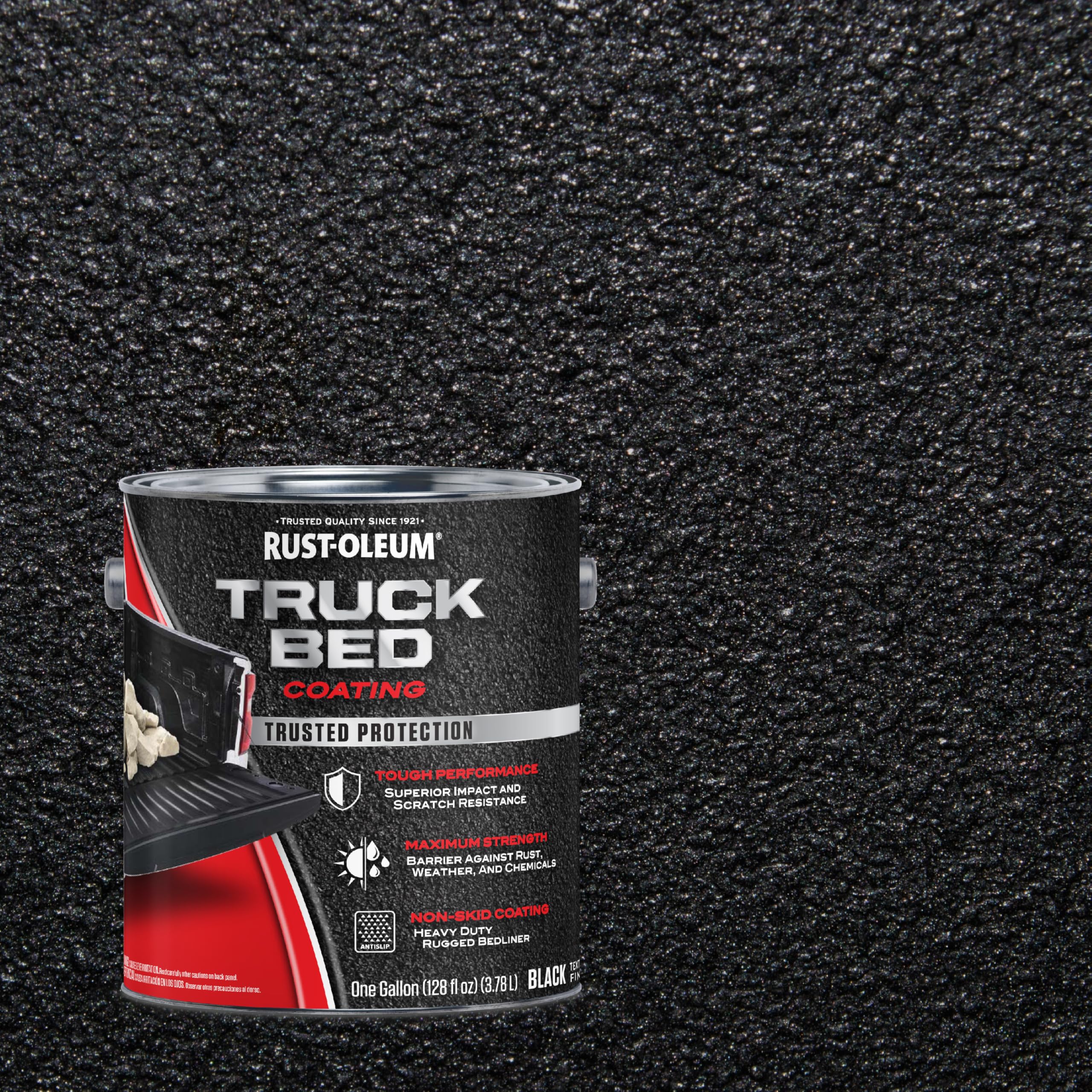 Black Rust-Oleum 342669 Truck Bed Coating, Gallon