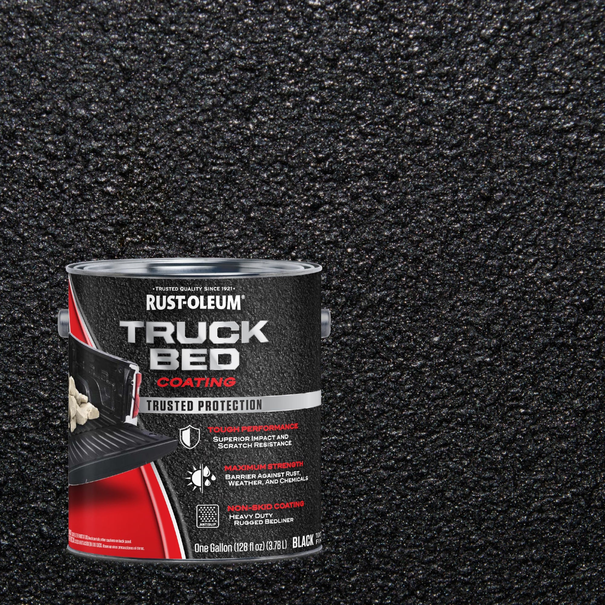 Black Rust-Oleum 342669 Truck Bed Coating, Gallon