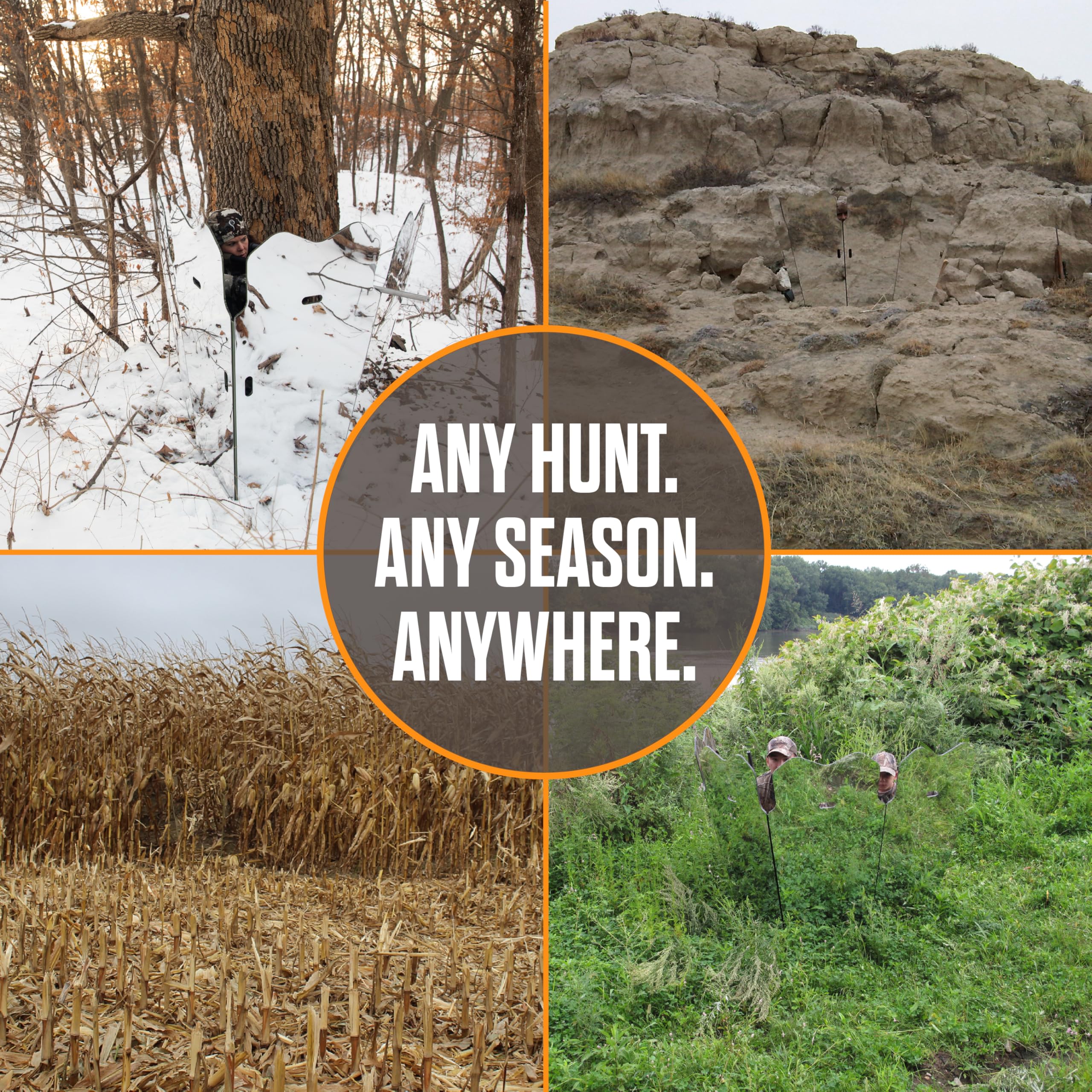 Phantom Hunting Blind Backpack GhostBlind, Durable and Water Resistant, Woodland Camo Print