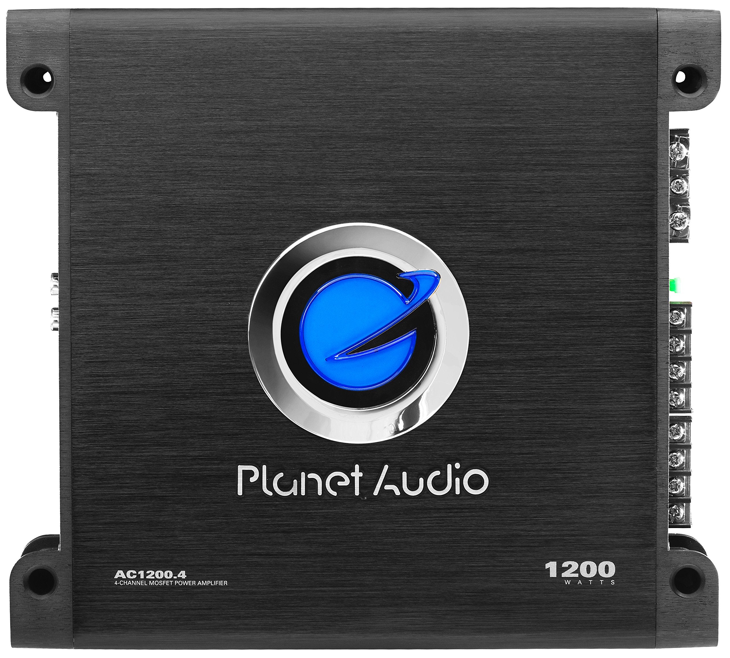 Planet Audio Anarchy Series AC1200.4 4 Channel Class A/B Car Amplifier - 1200 High Output, High/Low Pass Crossover, Hook Up to Subwoofer for Bass