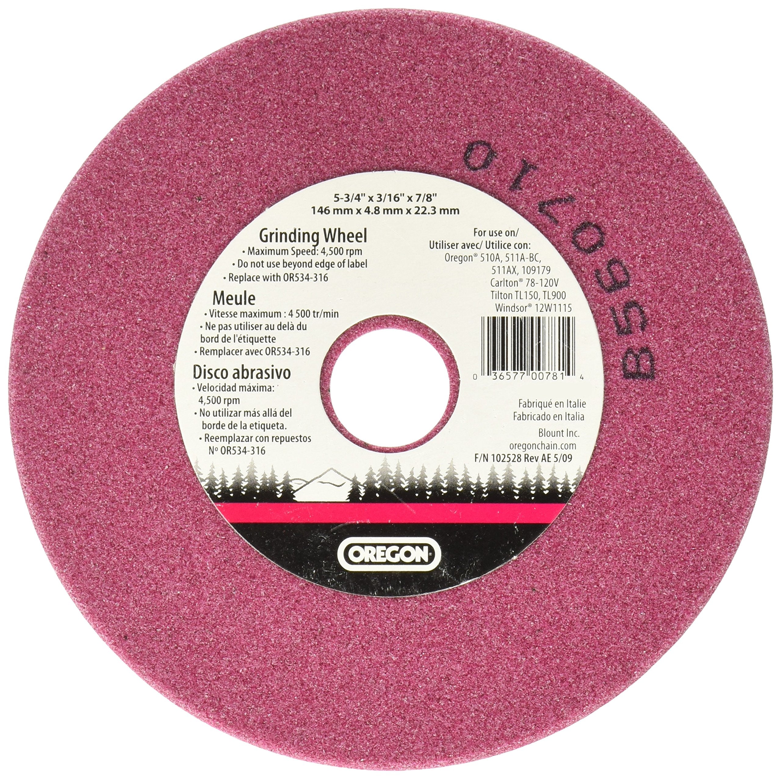 Oregon Grinding Wheel OR534-316A Saw Chain, 3/16 Inch
