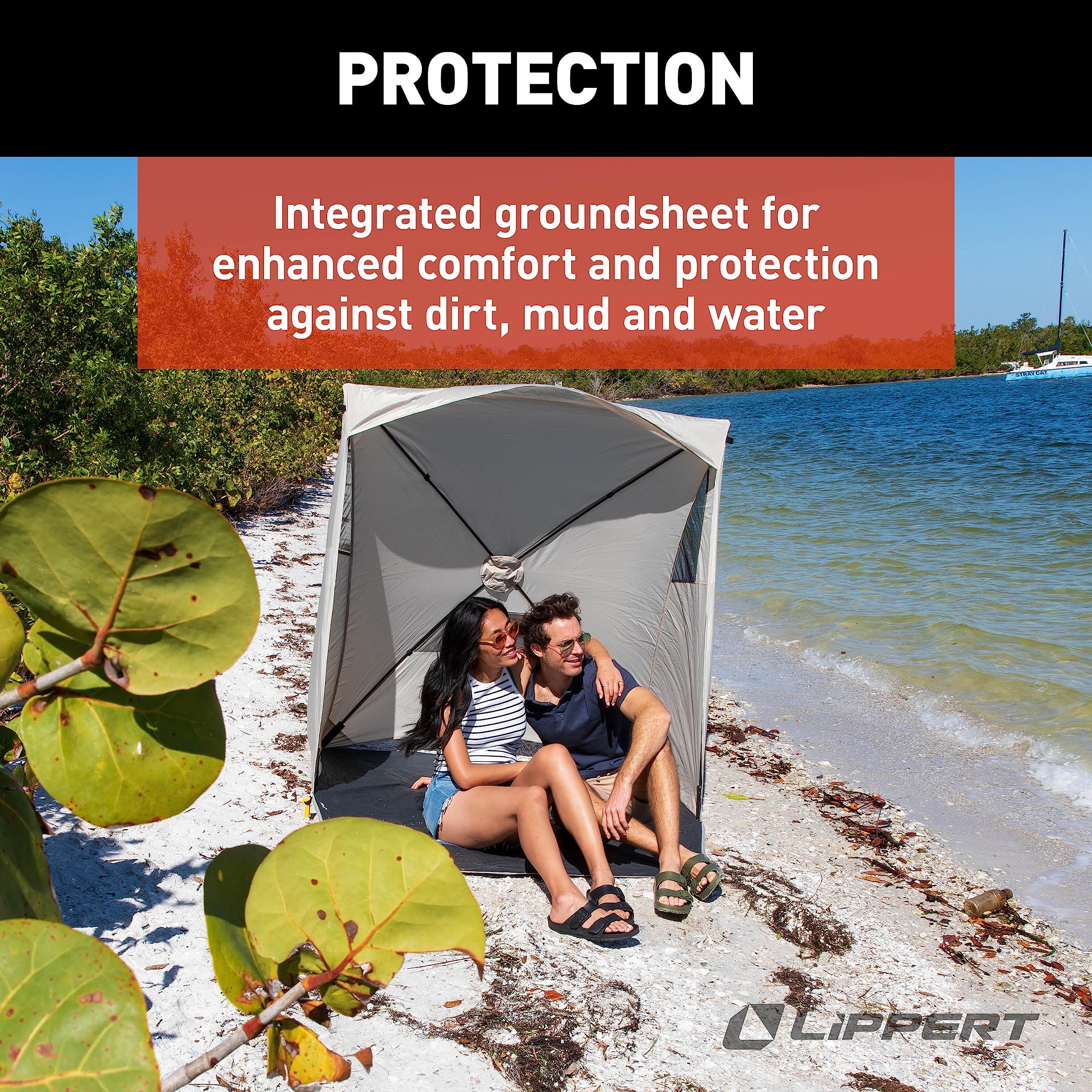 Lippert Popup Sun Shelter for Camping, Beach Trips and Outdoor Concerts - Hideout Picnic