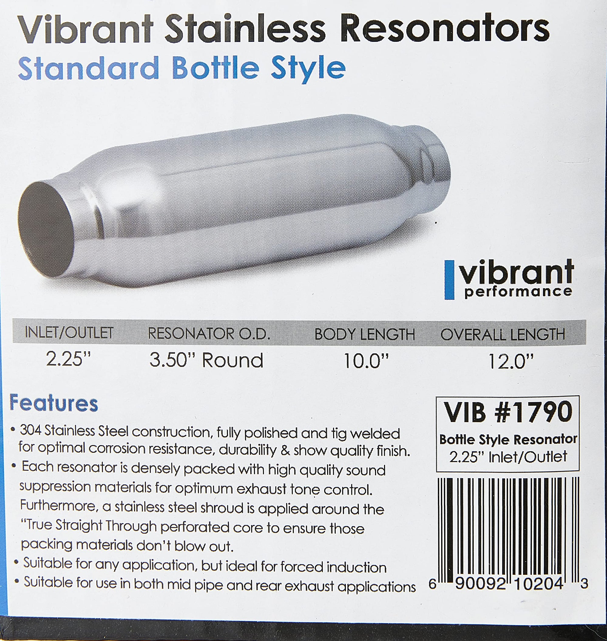 1790 Vibrant Bottle Style Resonator silver, 2-1/4"