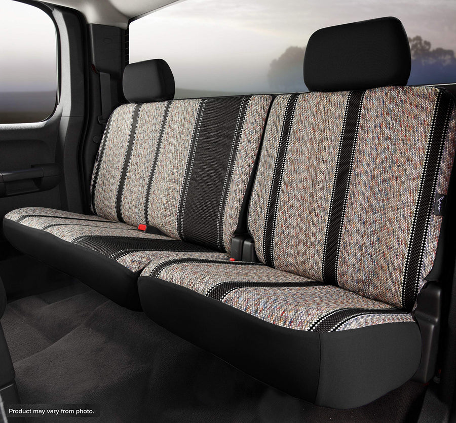 Custom Fit Fia TR42-82 BLACK Rear Seat Cover Split Seat 40/60 - Saddle Blanket, (Black)
