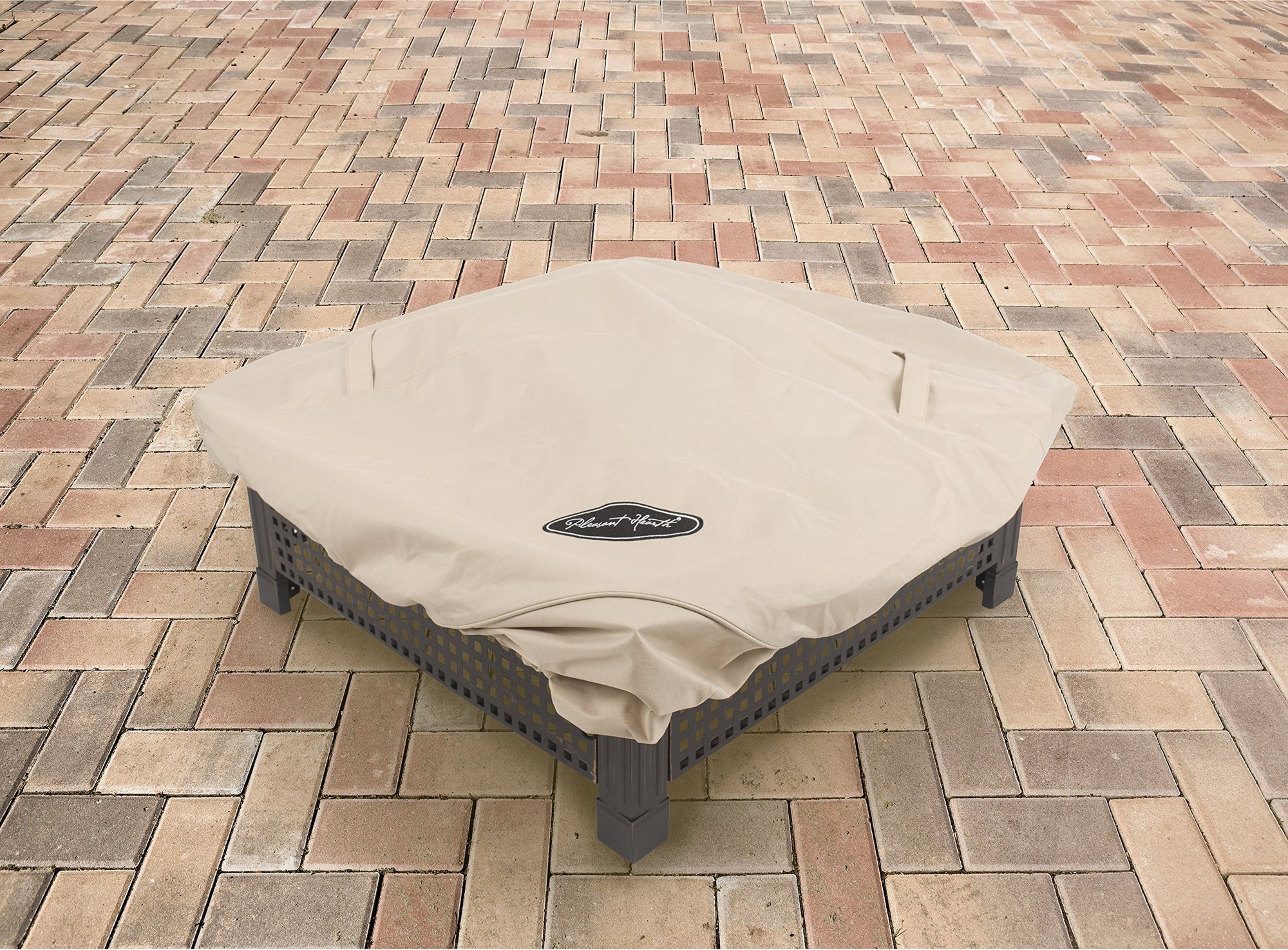 Medium Square Pleasant Hearth OFC211S Fire Pit Cover