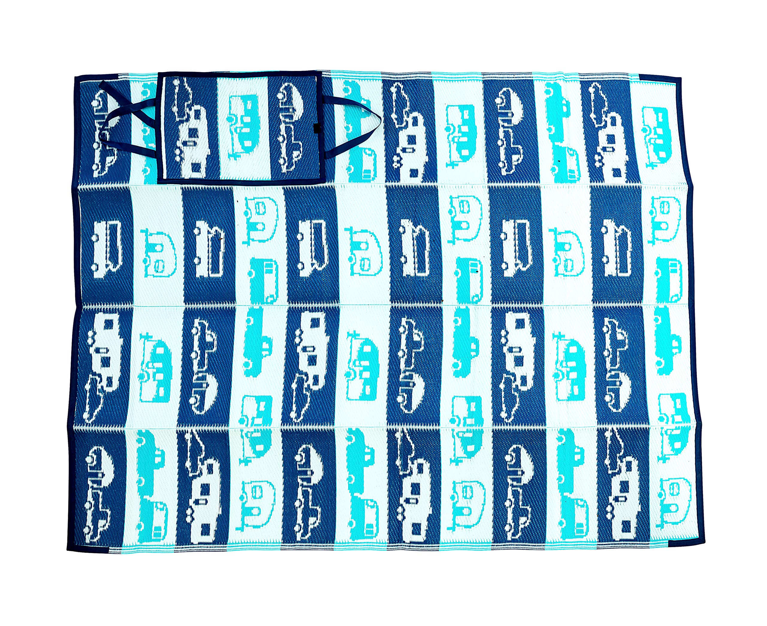 Handy Mat Camco 53266"Life is Better at The Campsite - 60" x 78", Reversible RV Pattern