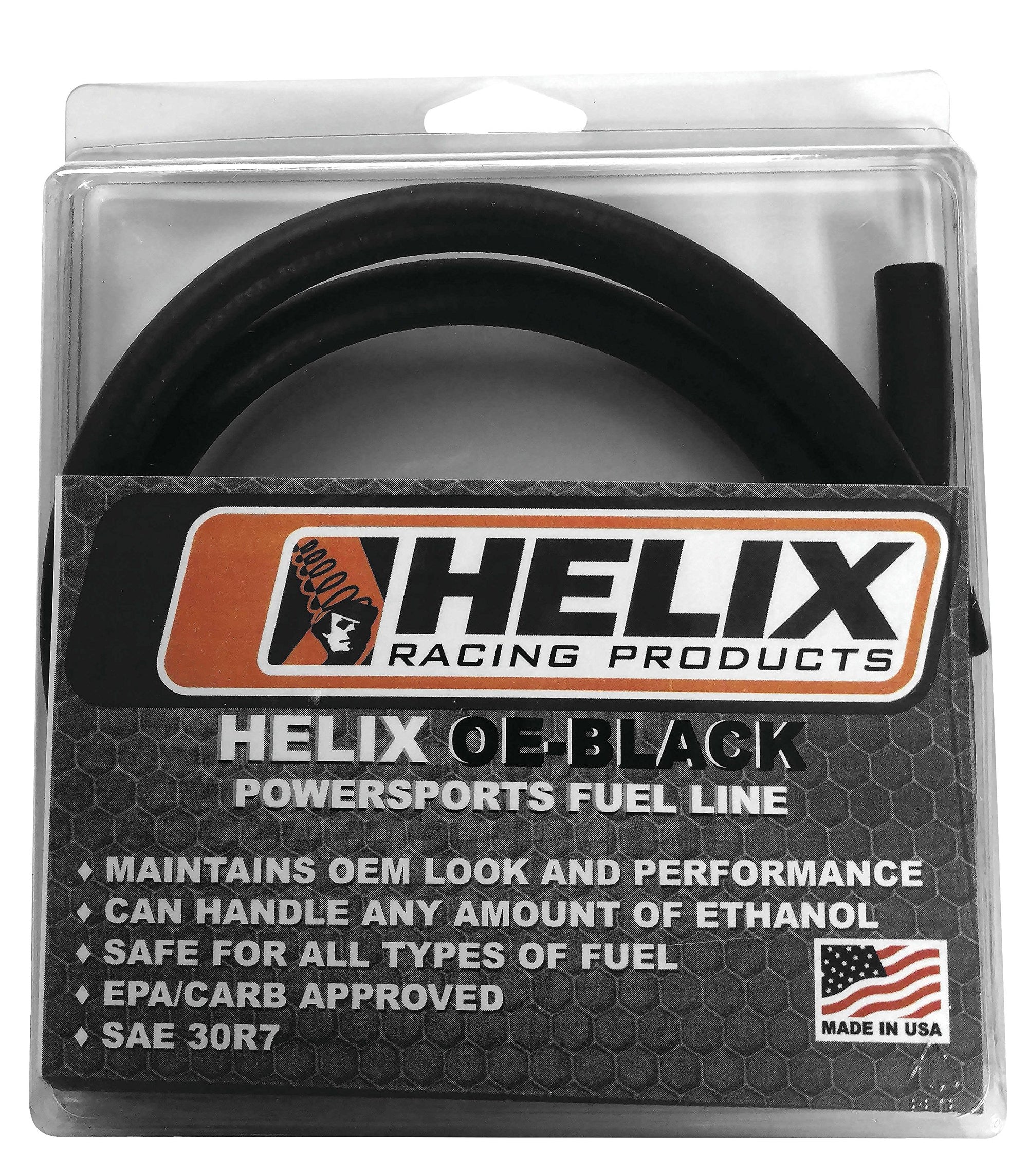 OE-Black Helix Racing Products Fuel Line - 5/16in. ID - 10ft.