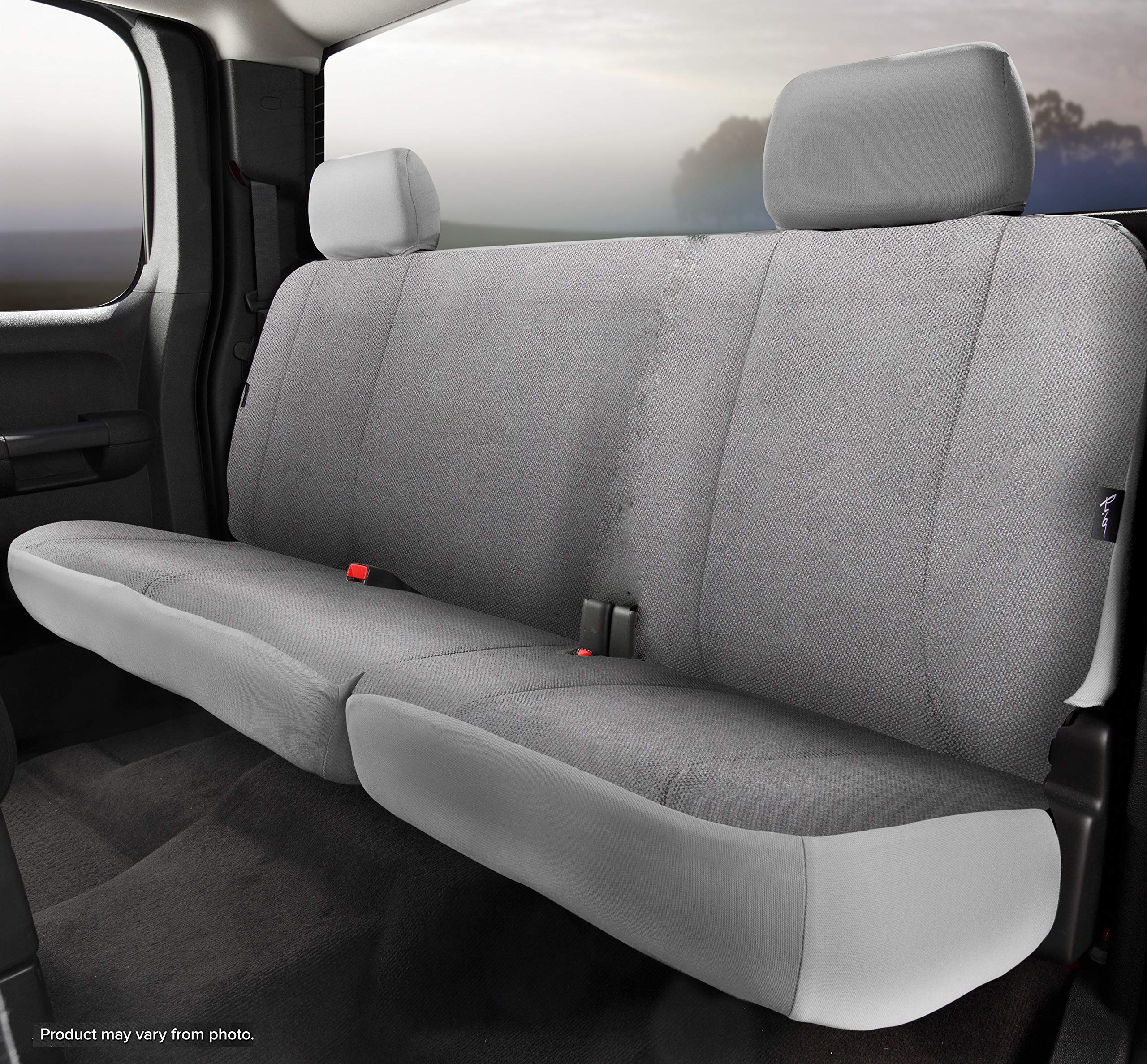 Fia TRS40 Solid Wrangler GRAY TRS42-34 Solid Gray Seat Cover (Rear Split Cushion 40/60/Saddle Blanket)