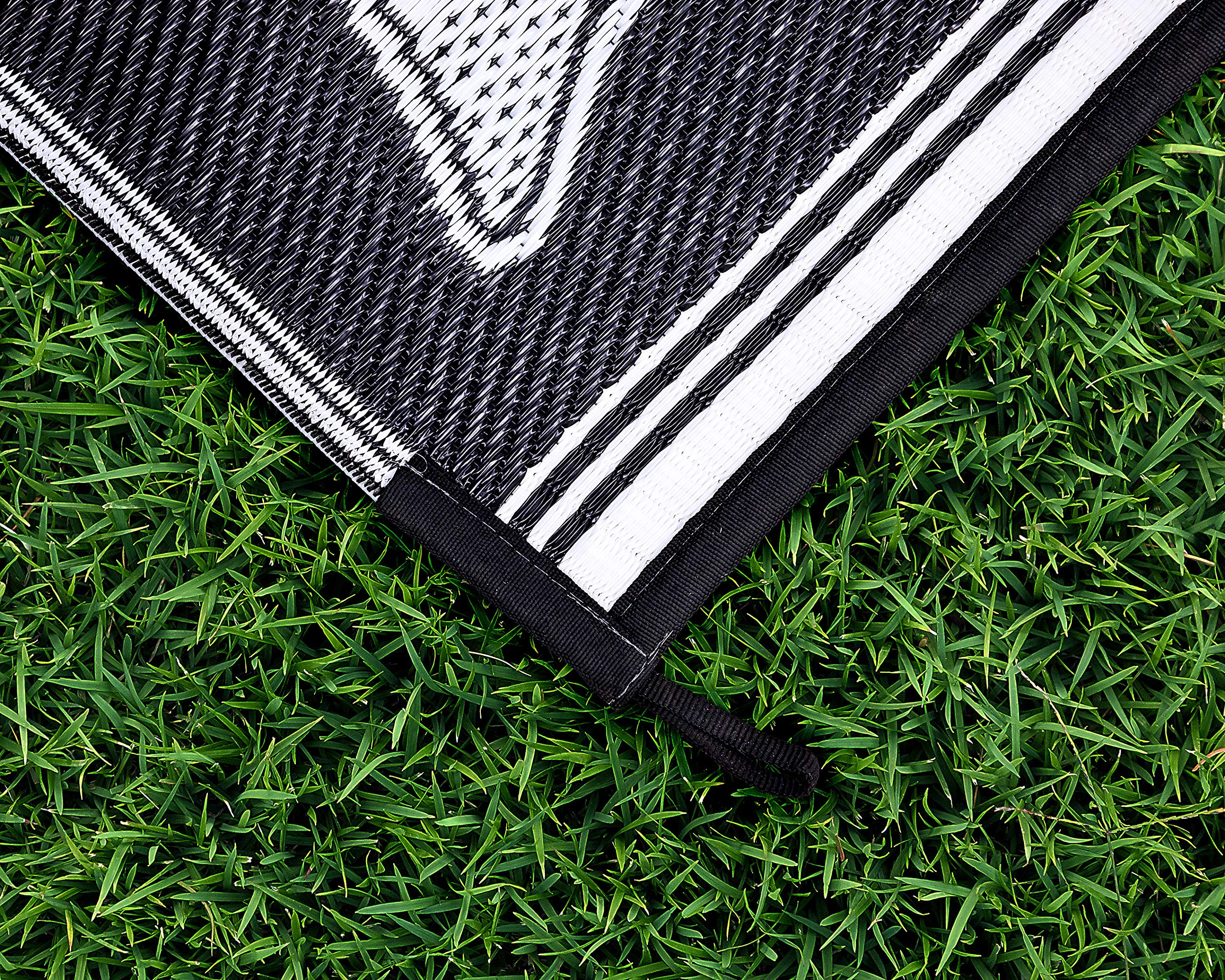 Oriental Awning Camco Leisure Mat-Charcoal 9' X 12'