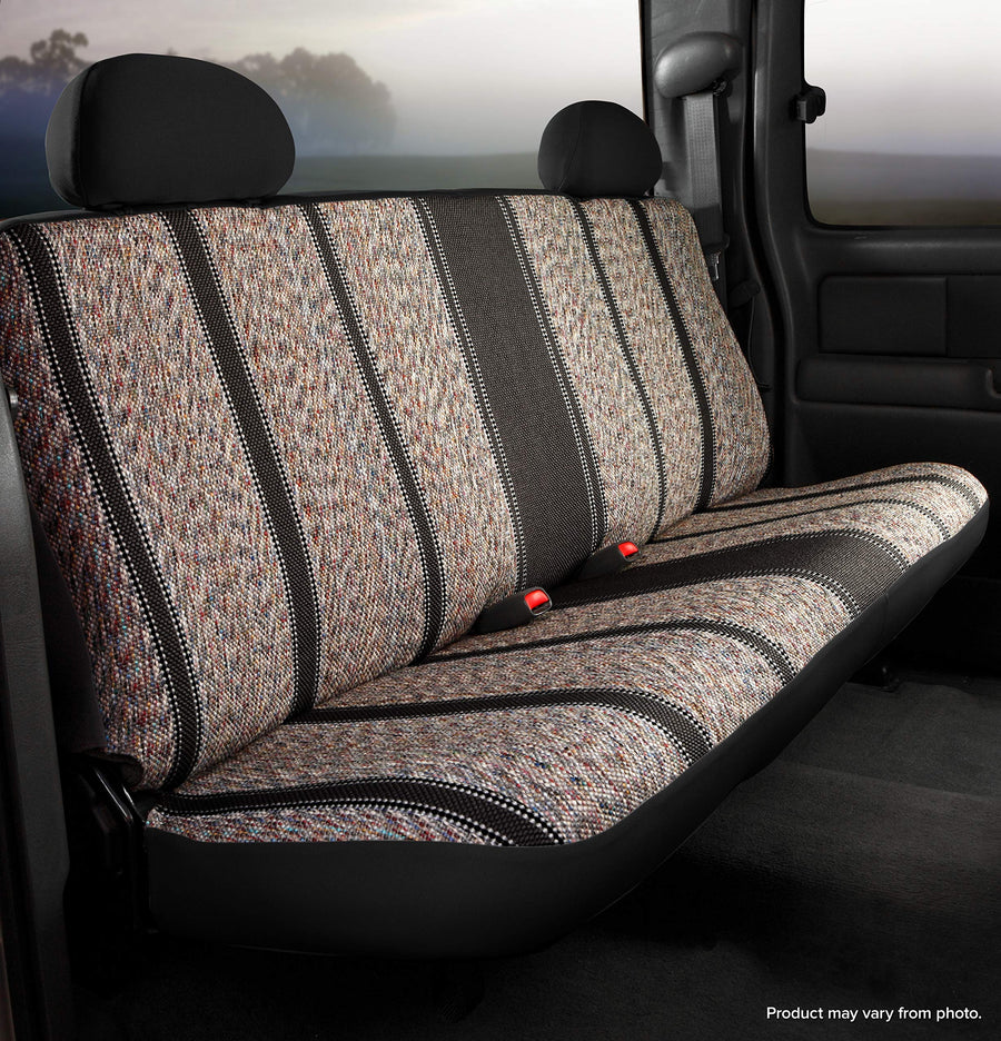 Custom Fit FIA TR42-8 BLACK Rear Seat Cover Bench Seat - Saddle Blanket, (Black)