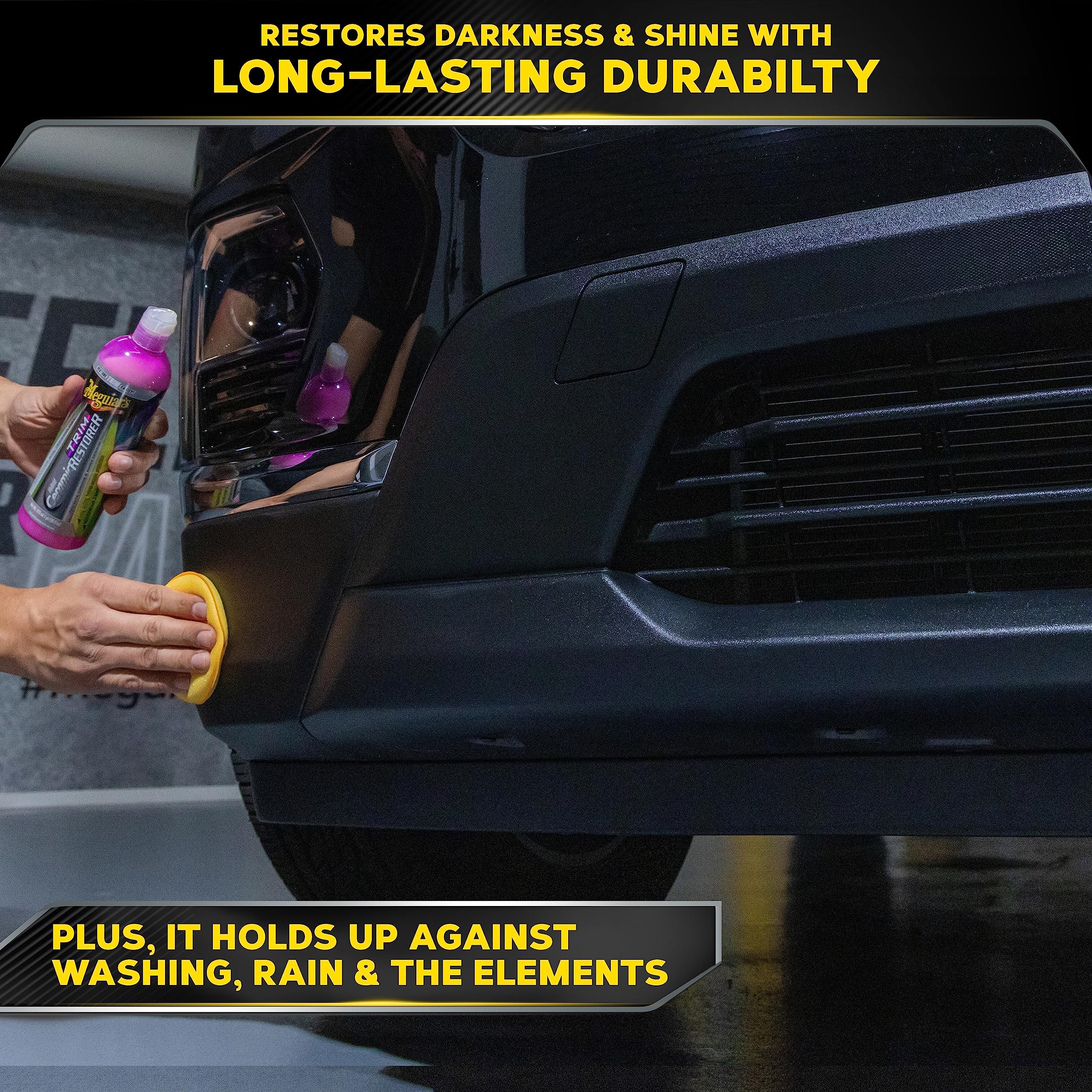 Hybrid Ceramic Trim Restorer, Meguiar's Car Trim Plastic Restorer - 16 Oz Bottle