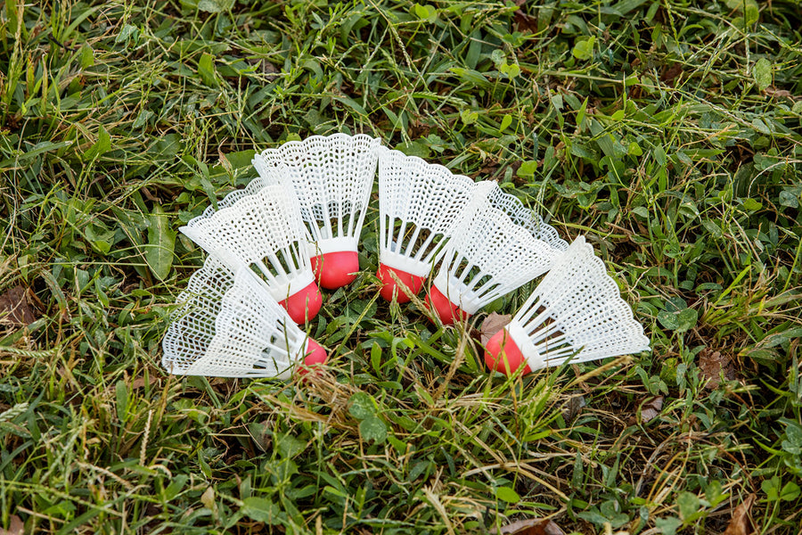 Shuttlecocks Triumph 6 Pack in White, for Recreational and Outdoor Play