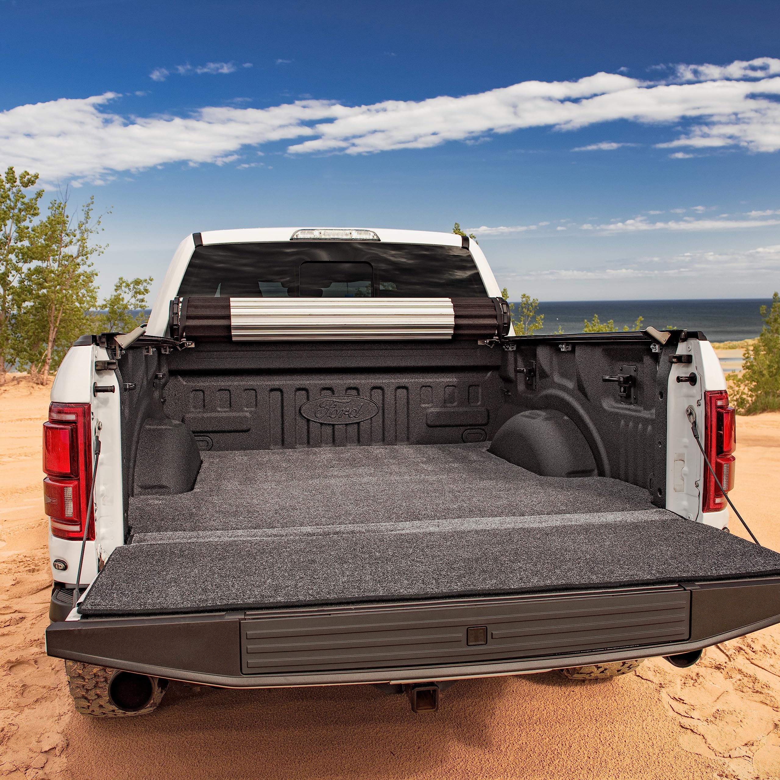 XLT Bedmat BedRug | Fits 2017 - 2026 Ford F-250, F-350 Super Duty 98.1 Bed, Models w/Non Liner / Spray-In | Charcoal Grey, XLTBMQ17LBS