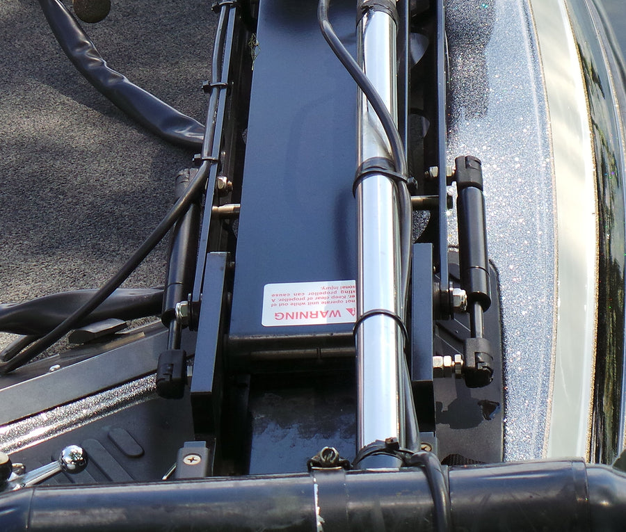 G-Force T-H Marine Equalizer Trolling Motor Lift Assist and Stabilizer Kit for MotorGuide Gator Mounts - Two Air Pistons Reduce Trolling Motor Weight Up to 50% - Black