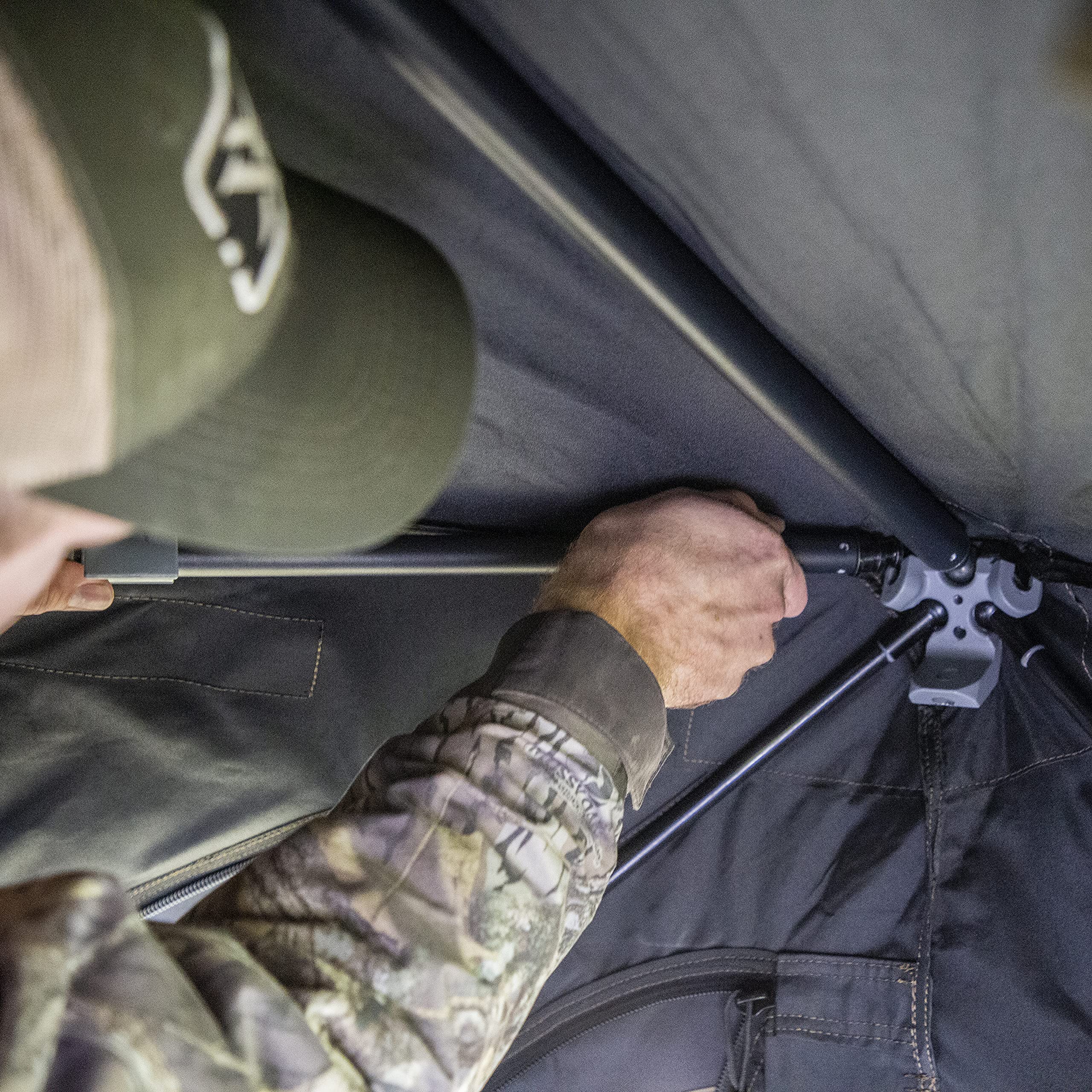 Permanent CAGE™ Hub Blinds, R30 Blind Permanent Hub, Hunting Blind, Durable, Rigid Framework, Pop-Up Hub System, Withstand™ All-Weather Fabric, 3-Person, 76" x 66" x 66", CBR30T