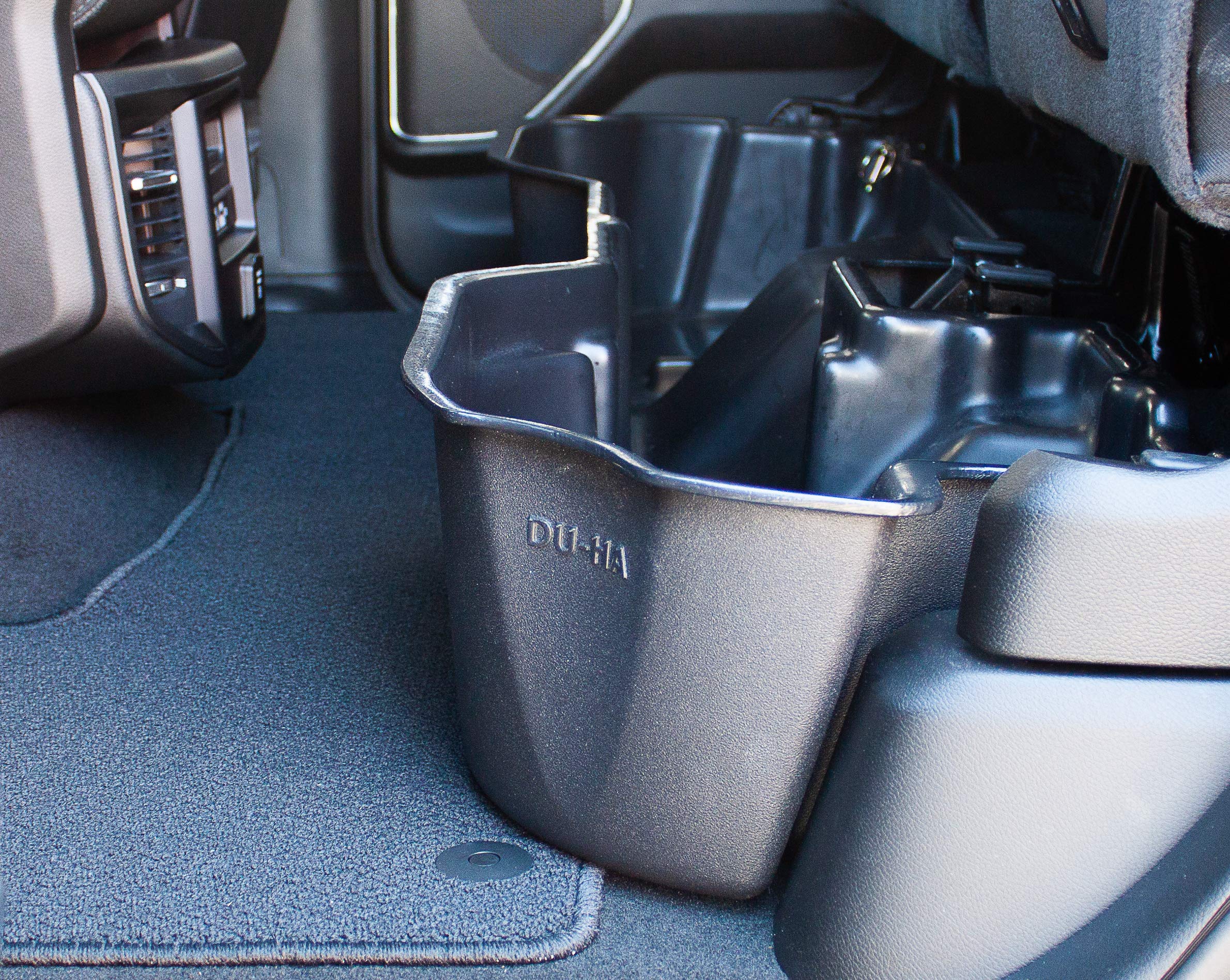 Under Seat Storage DuHa 30104 fits 2019-2026 Ram 1500 Quad Cab (New Body Style) | Black Heavy Duty Back Seat Organizer | Easy Installation | Seamless Integration