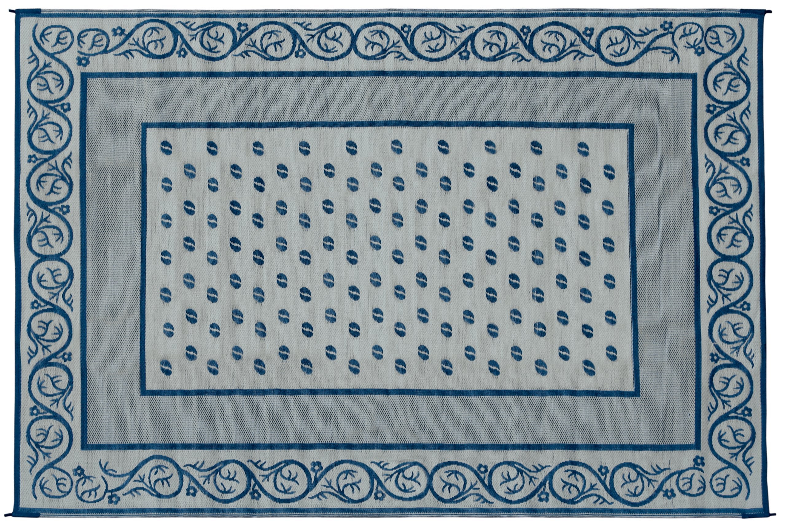 9 by 12-Feet Faulkner Vineyard Blue Multi-Purpose Mat