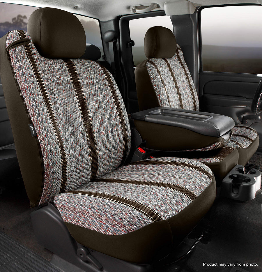 Custom Fit FIA TR48-16 BROWN Front Seat Cover Split Seat 40/20/40 - Saddle Blanket, (Brown)