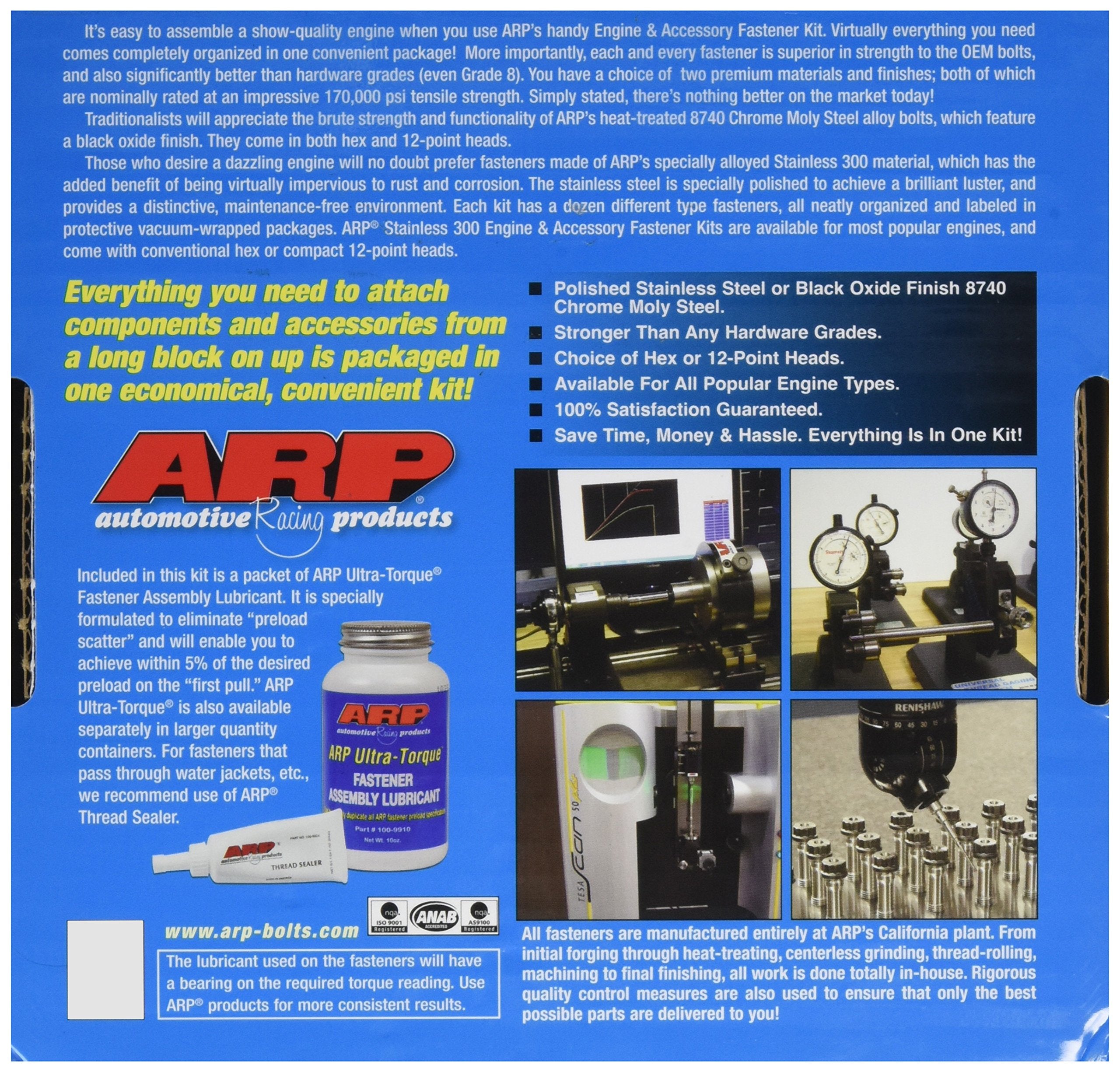 ARP 12-Point Stainless Steel Complete Engine Fastener Kit 545-9501