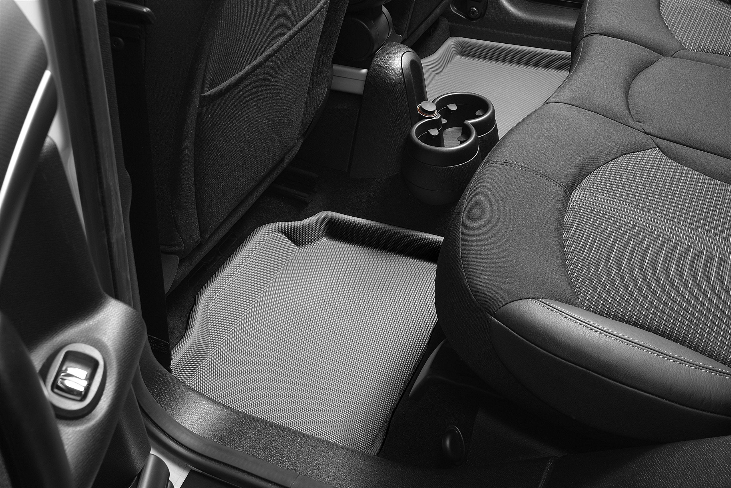 Second Row 3D MAXpider Custom Fit All-Weather Floor Mat for Select Toyota Camry/Lexus ES350 Models - Kagu Rubber (Gray)