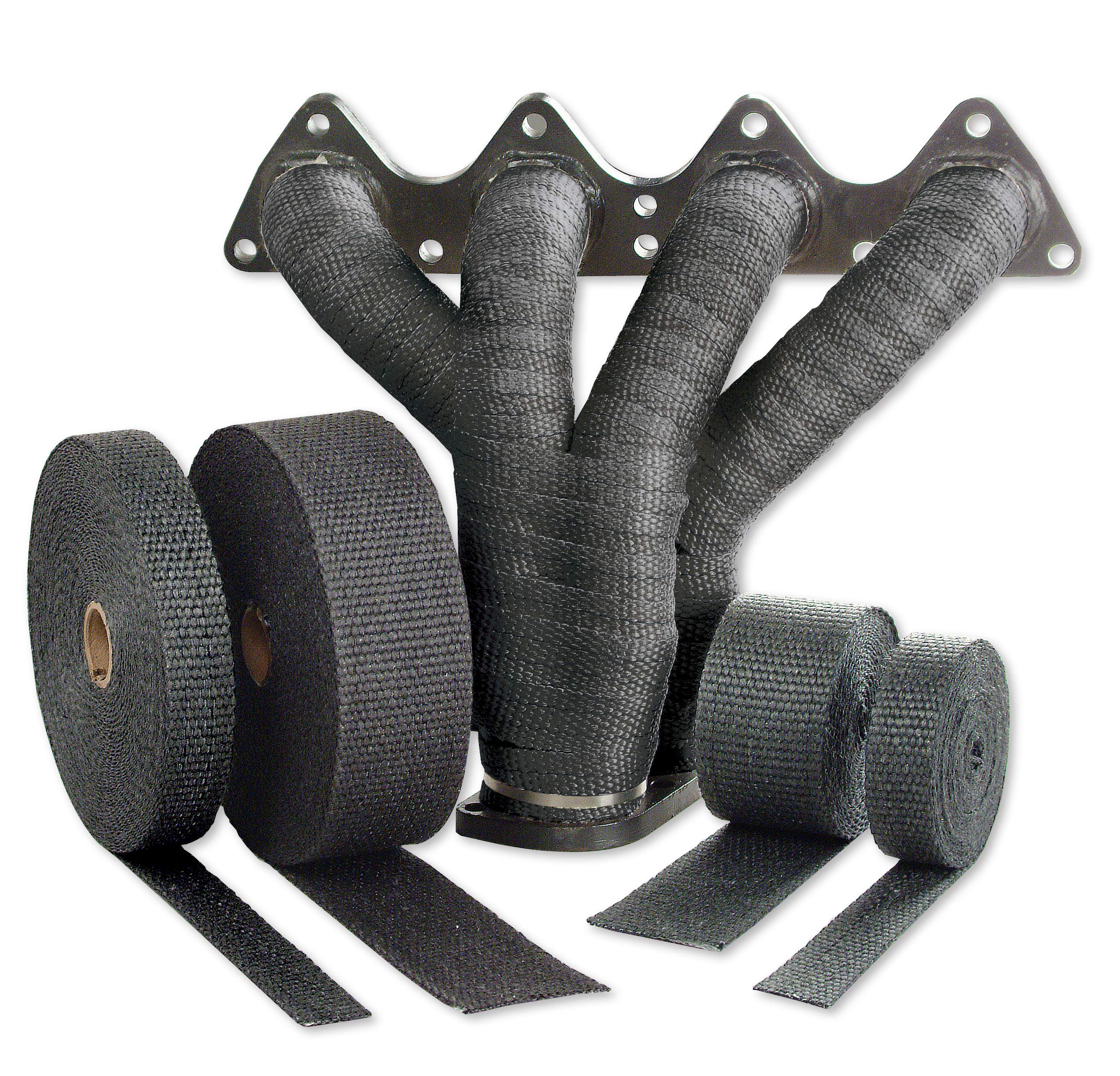 2" x 100' Black Design Engineering Exhaust Heat Wrap