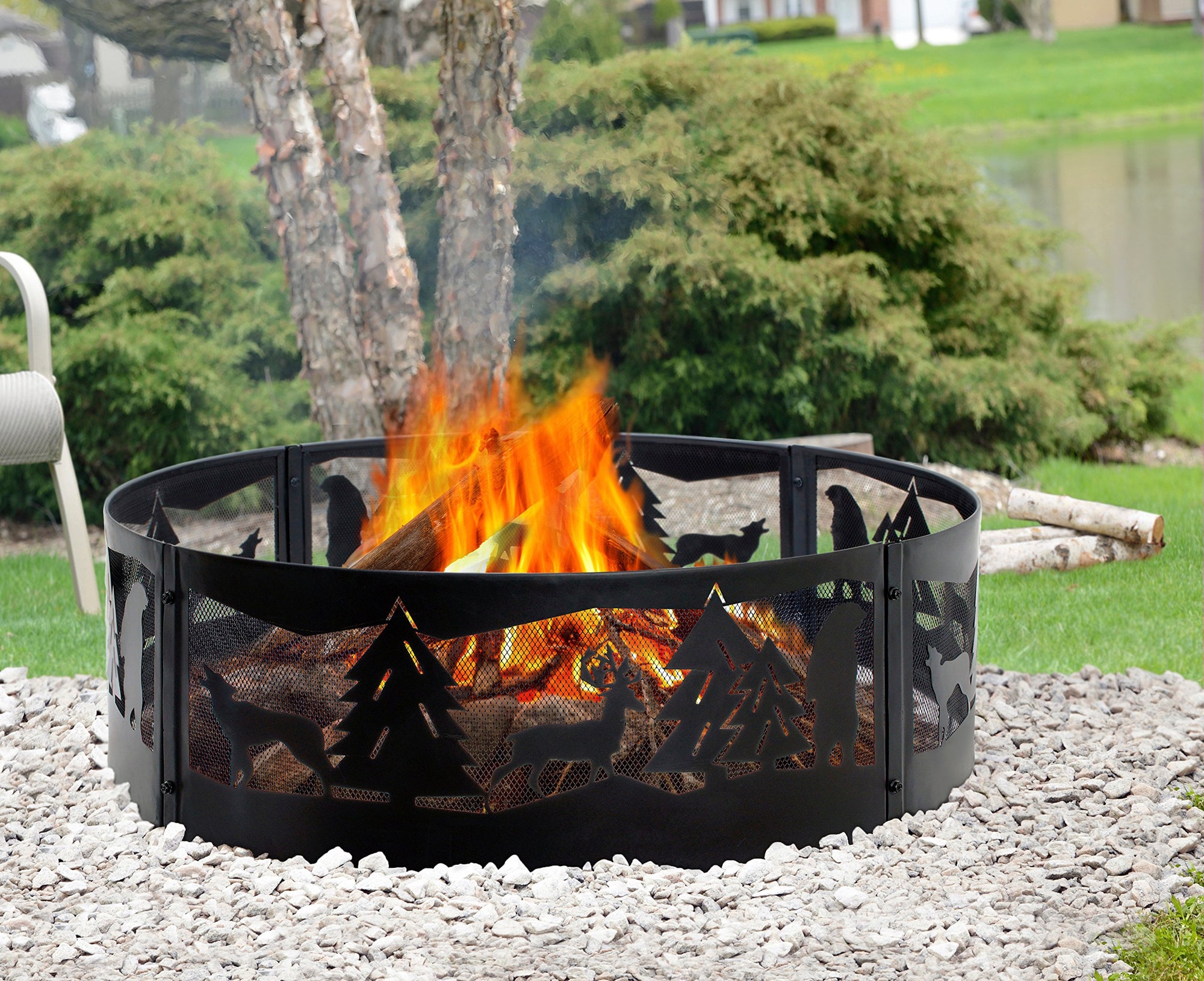GHP Group OFW177FR Pleasant Hearth 36" Wilderness fire Ring