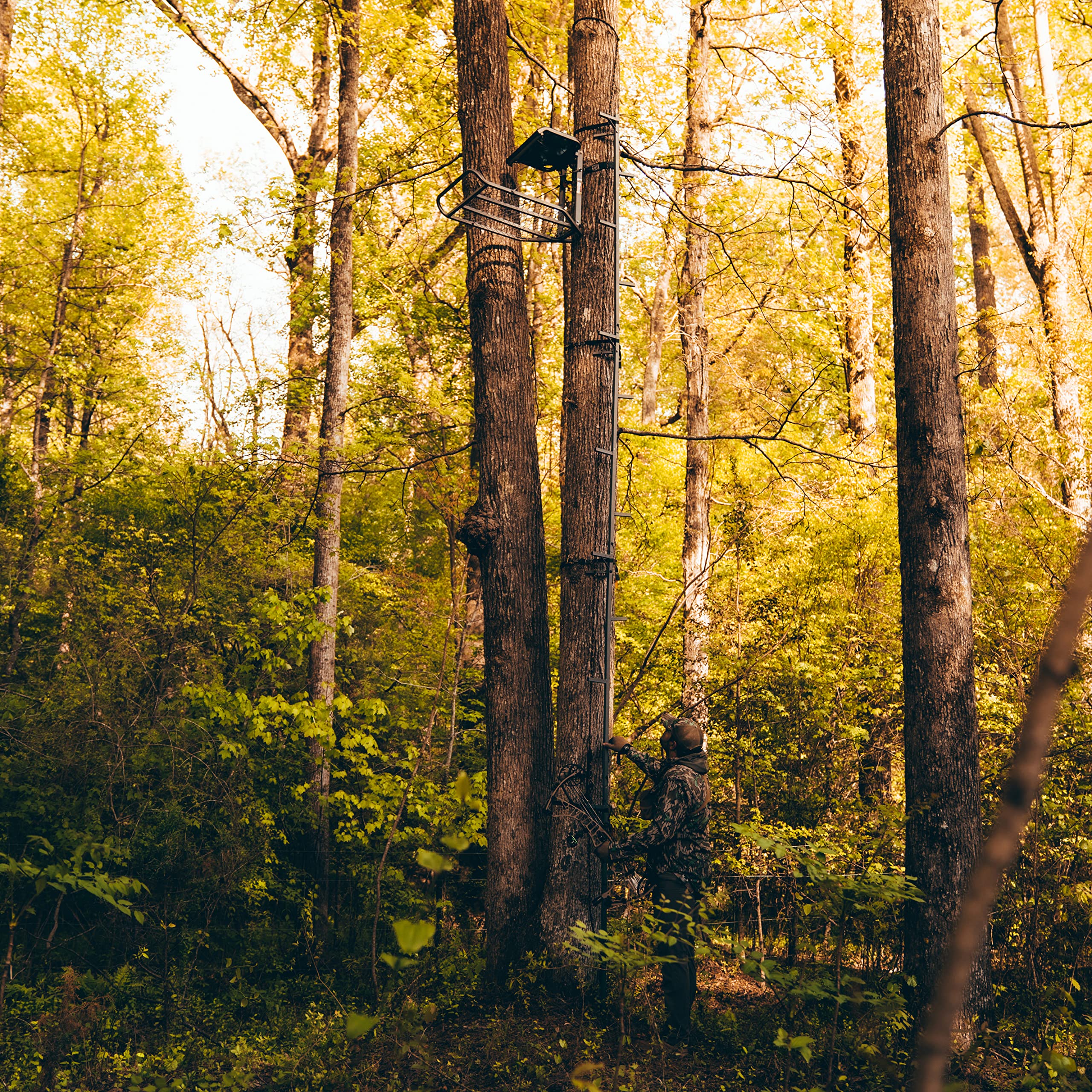 Rogue XL Rivers Edge® Big Foot™ Hang-On Lever-Action Treestand, Flip-Up TearTuff™ Mesh Seat, 24” x 37” Large Platform, Footrest, RE562