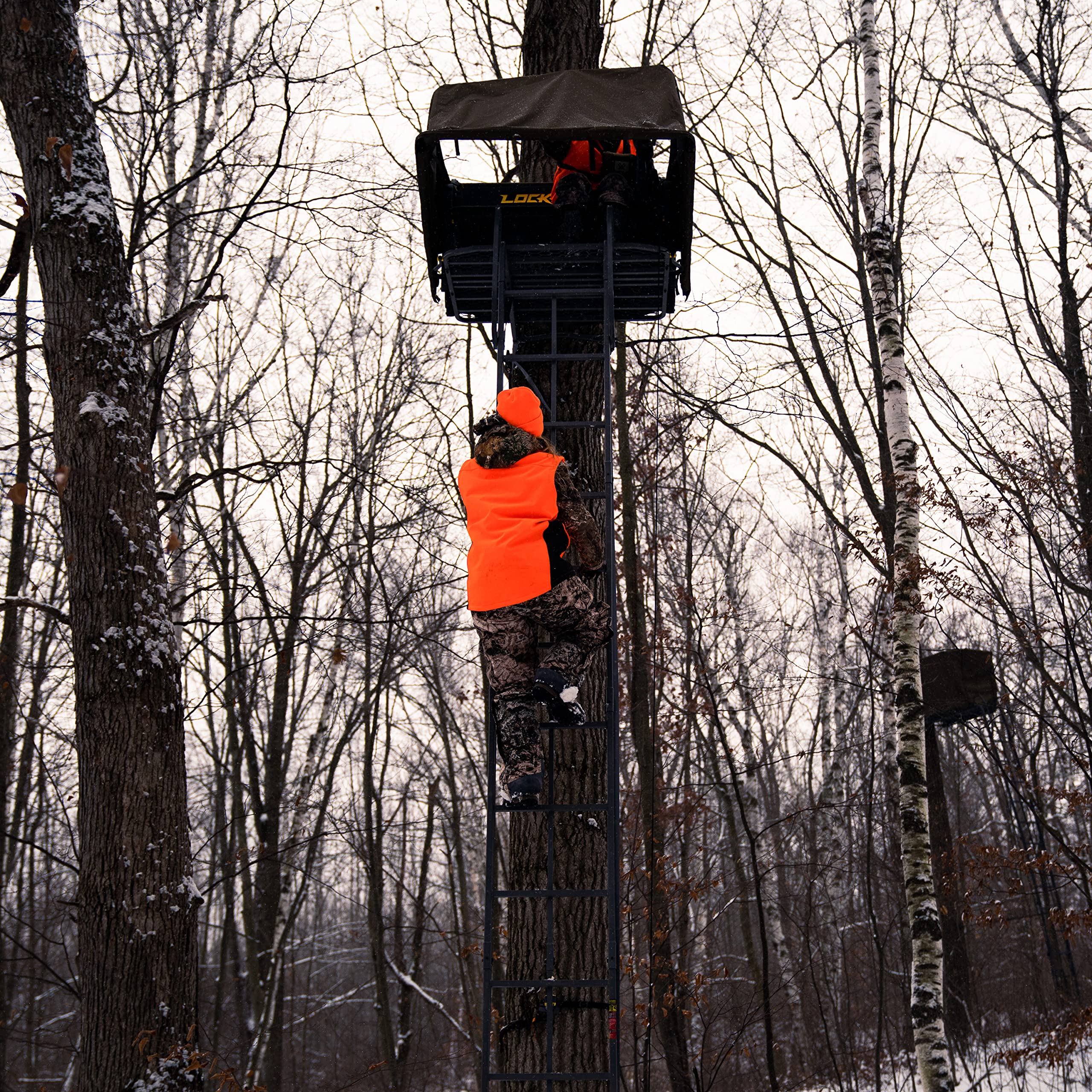 Lockdown™ 2-Man Rivers Edge® Concealment Kit, Ladder Stand Concealment, Durable, Solution-Dyed, Fade Resistant, Easy Attachment, for Use with Lockdown™ Ladder Stands, LD702