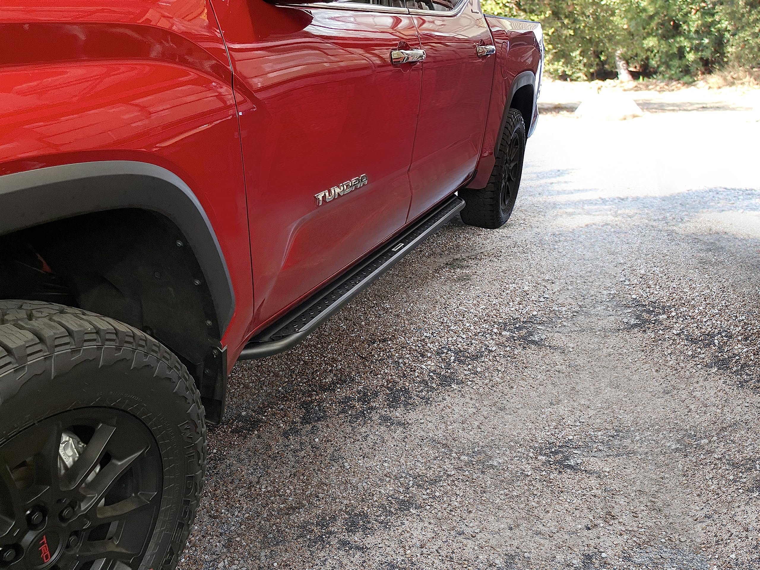 Dominator Xtreme Go Rhino DSS Sidestep & Brackets | Mild Steel, Textured Black | DSS4416T | Fits 2007-2021 Toyota Tundra Crew Max Pickup