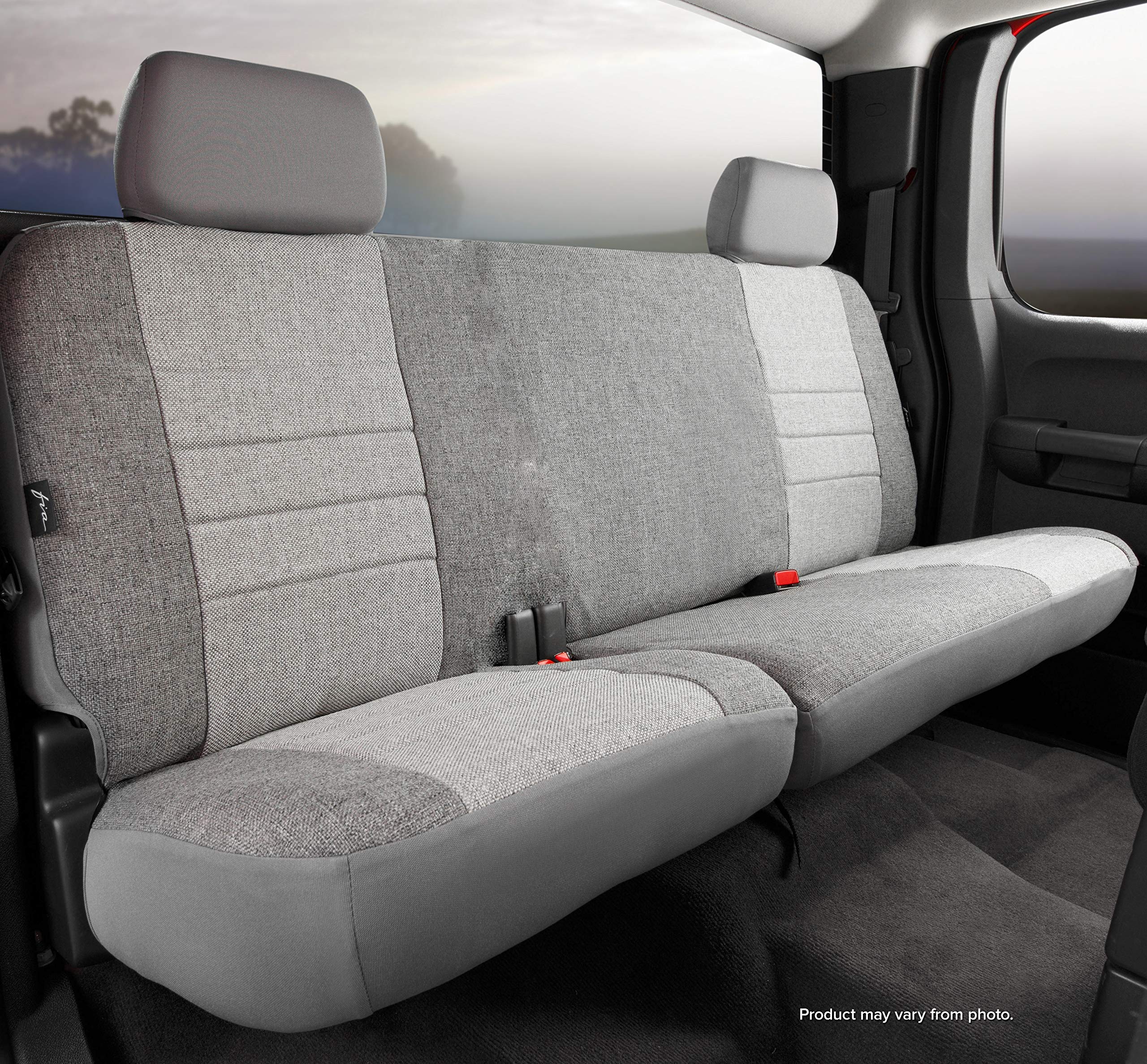 Gray Fia OE32-66 Custom Fit Rear Seat Cover Split Seat 60/40 - Tweed
