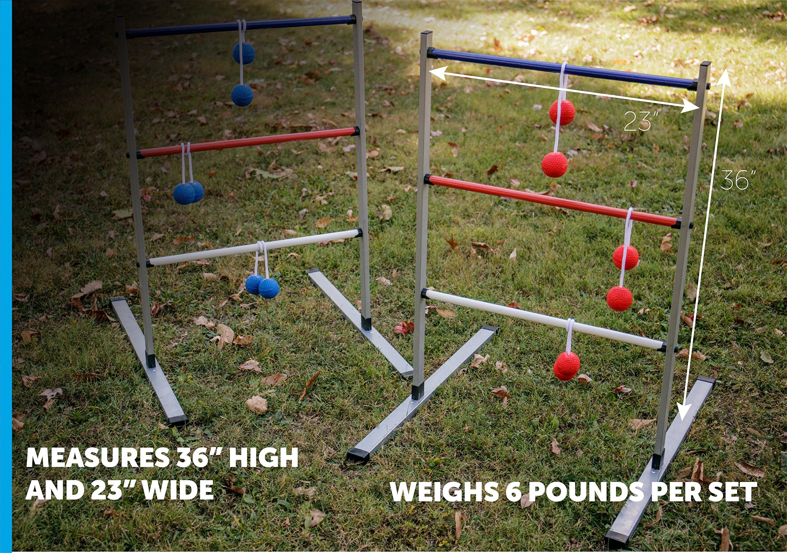 Triumph Sports Press Fit Triumph Ladderball Set - Includes 6 Soft Bolas and Carry Case