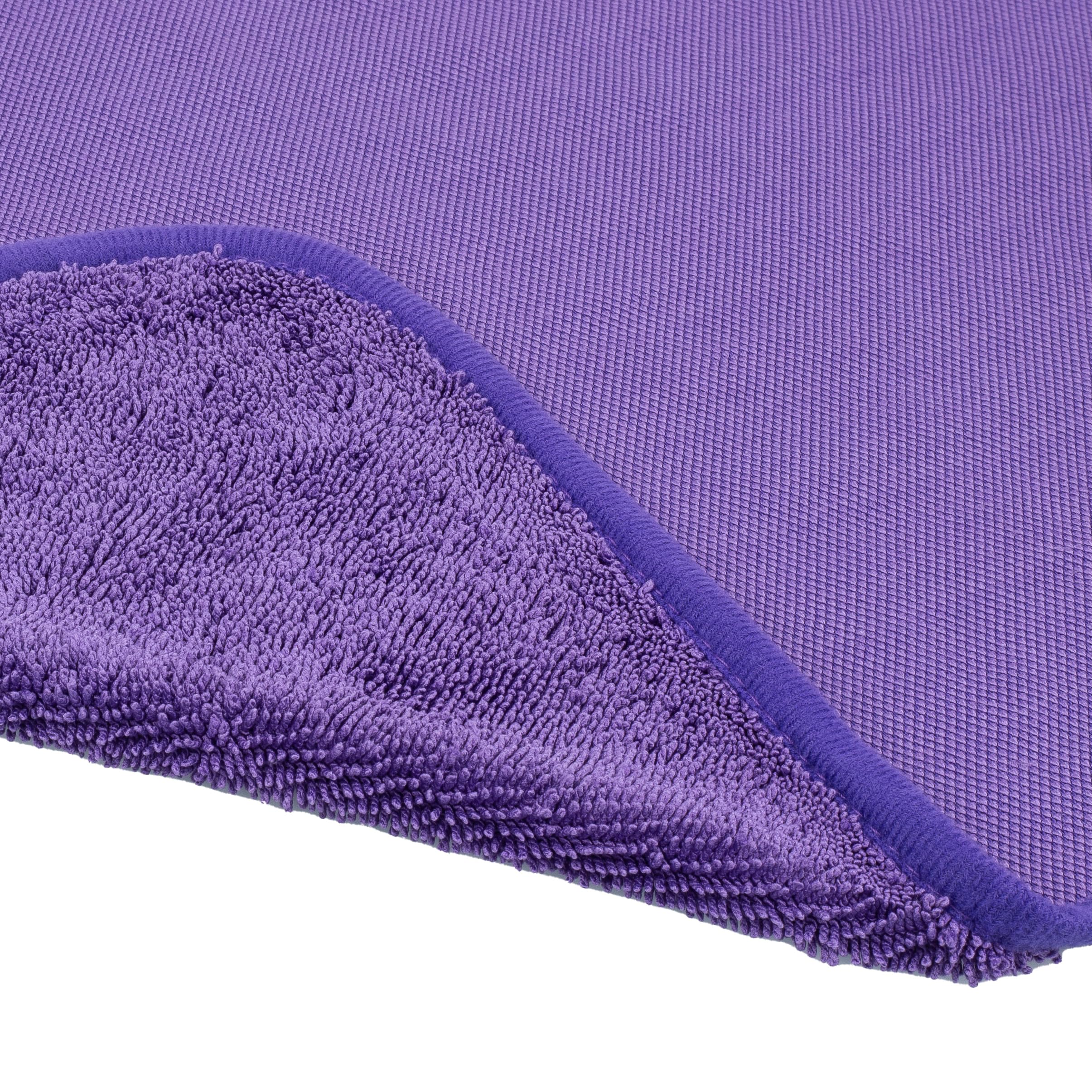 Maxshine 3-Piece Universal Purple 600GSM Microfiber Drying Towels – Single Twisted Loop, Ultra-Absorbent Plush Towels for Car Wash & Drying – Streak-Free Detailing Cloths (16" x 16")