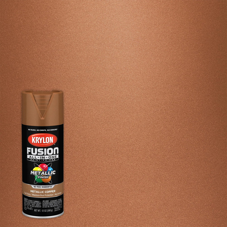 Fusion Krylon All-In-One Adhesive Spray Paint for Indoor/Outdoor Use, 12 oz, Copper