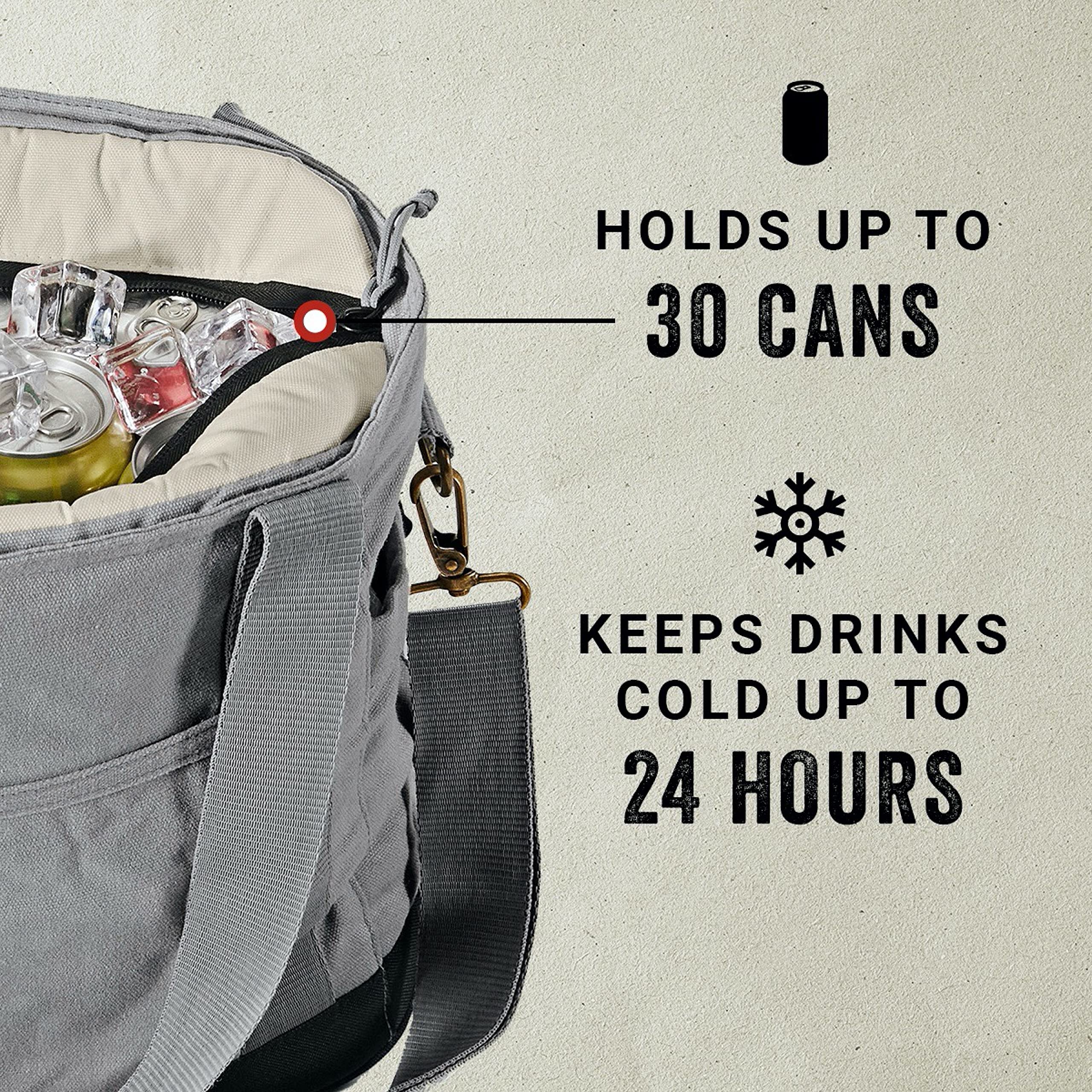 30-Can Coleman Backroads Soft Cooler Tote Bag, Leakproof Insulated Cooler Keeps Contents Cold up to 24hrs, Great for Beach, Camping, Tailgating, Picnic, Festivals, Pool, & More