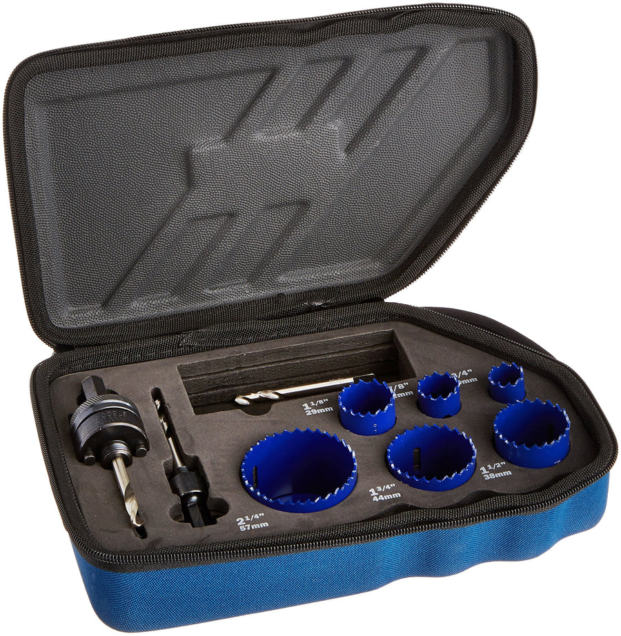 9PC Plumbers Hole Saw KIT