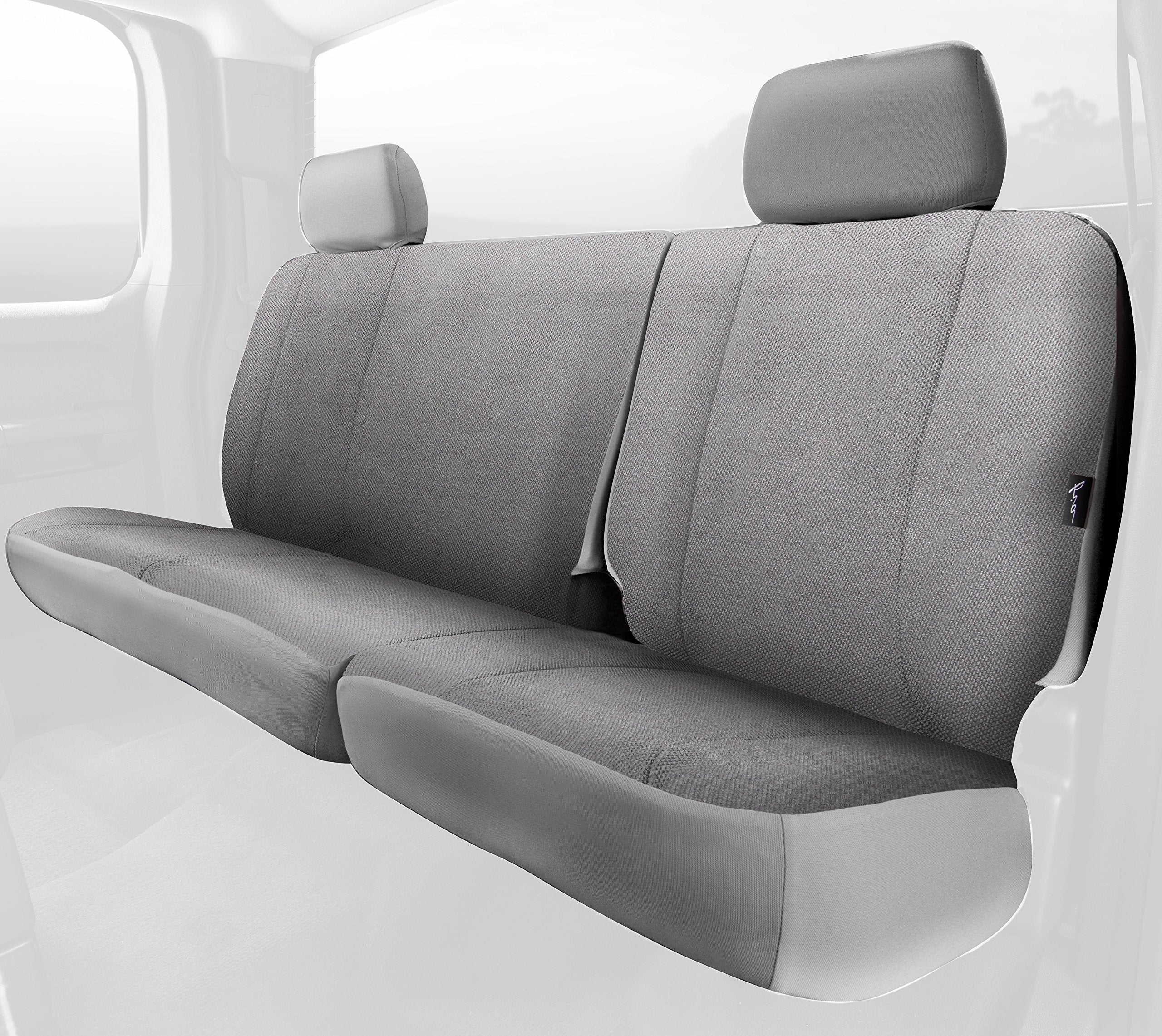 Fia TRS40 Solid Gray TRS42-82 Wrangler Solid Gray Seat Cover (Rear Split Seat 60/40/Saddle Blanket)