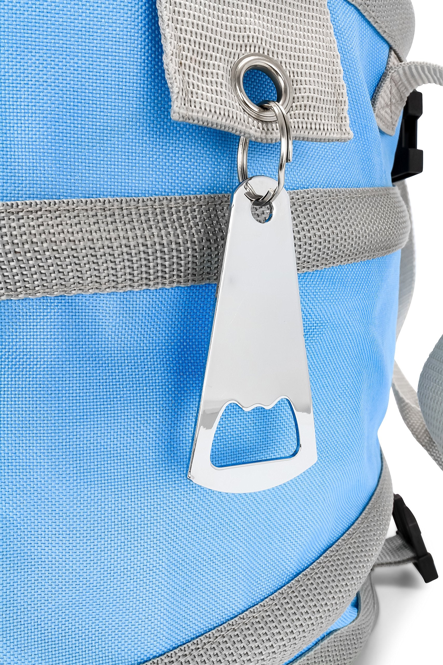Pop-Up Cooler Camco | Lightweight, Waterproof and Insulated Pops Open for Use and Collapses Flat for Storage | Ideal for The Beach, Pool, Camping, Tailgating and Travel | Blue (51995)