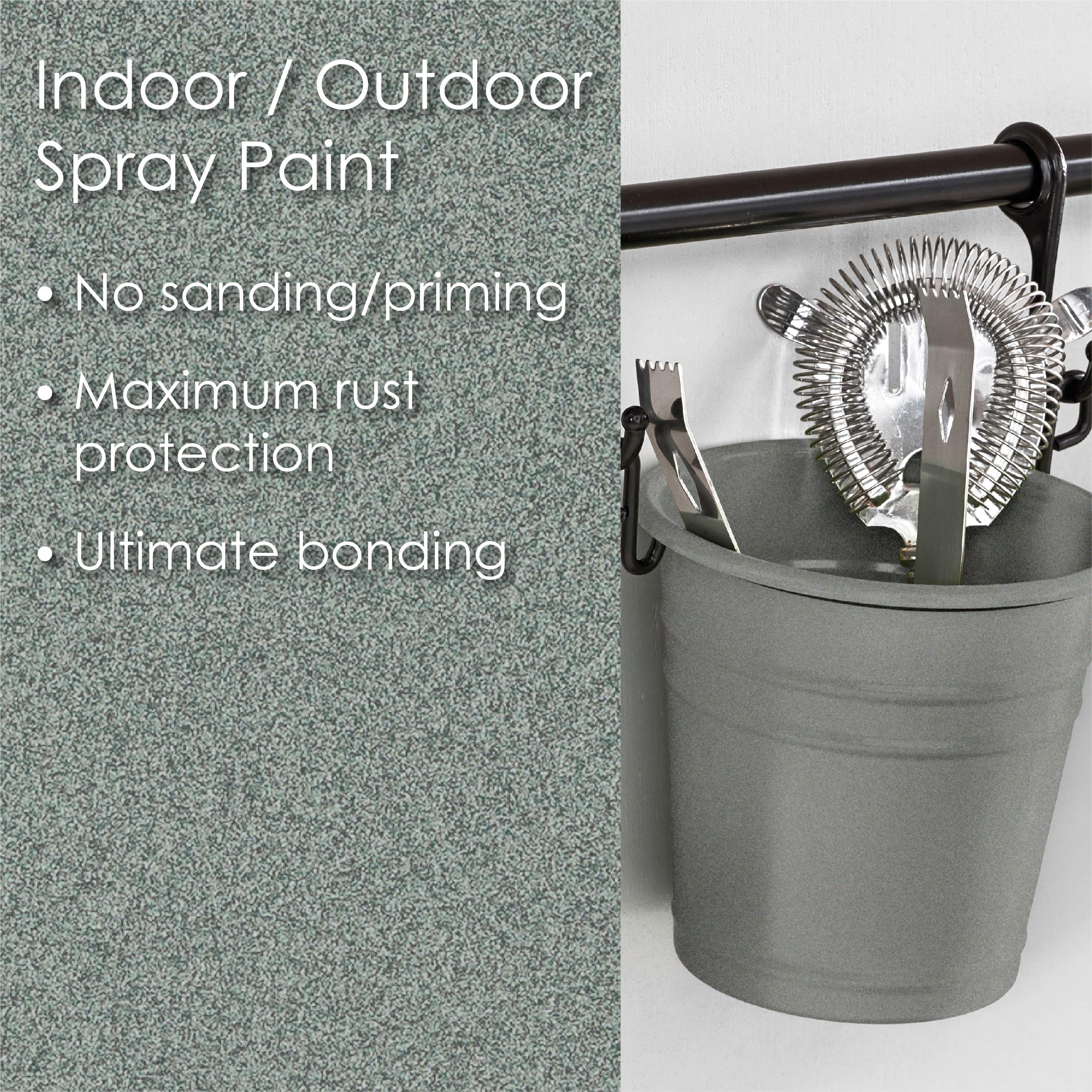 Krylon All-In-One Fusion Adhesive Spray Paint for Indoor/Outdoor Use, 12 oz, Granite