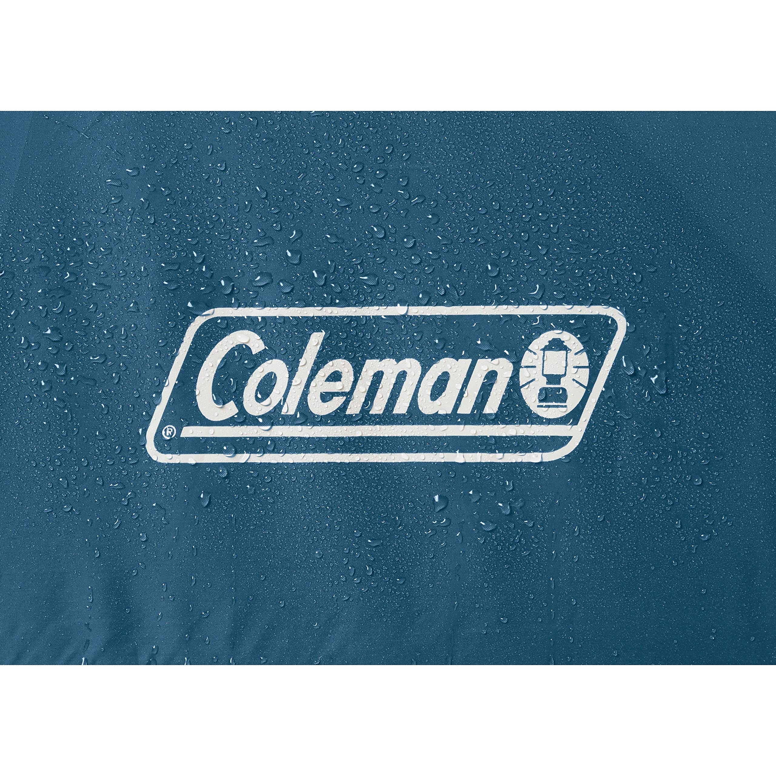 Coleman Skydome 8-Person Dark Room Tent with Rainfly, 5 Minute Setup, Blocks 90% of Sunlight, 20% More Headroom Than Traditional Tents
