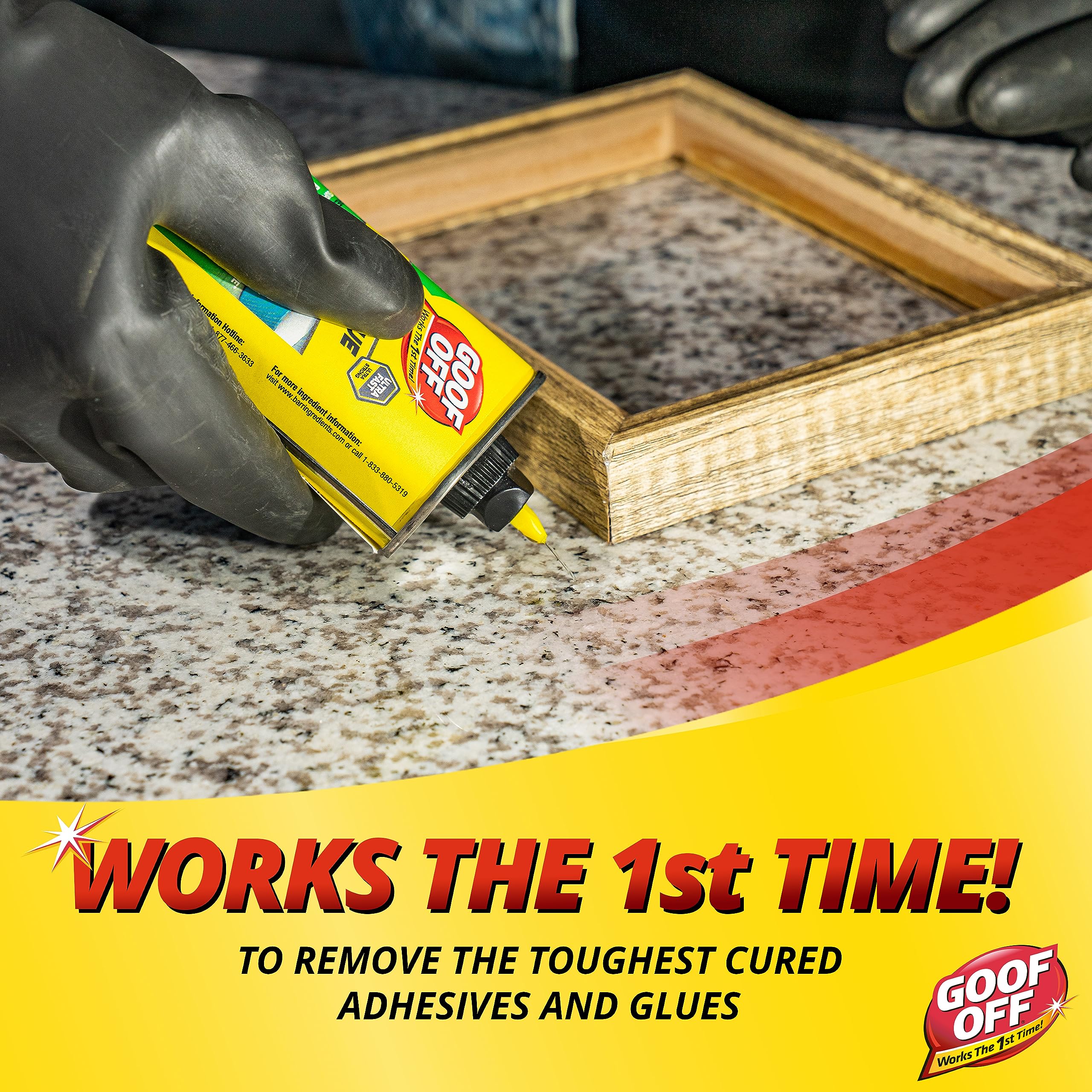 Super Glue Remover Goof Off - 4 oz. can, Yellow (FG678)