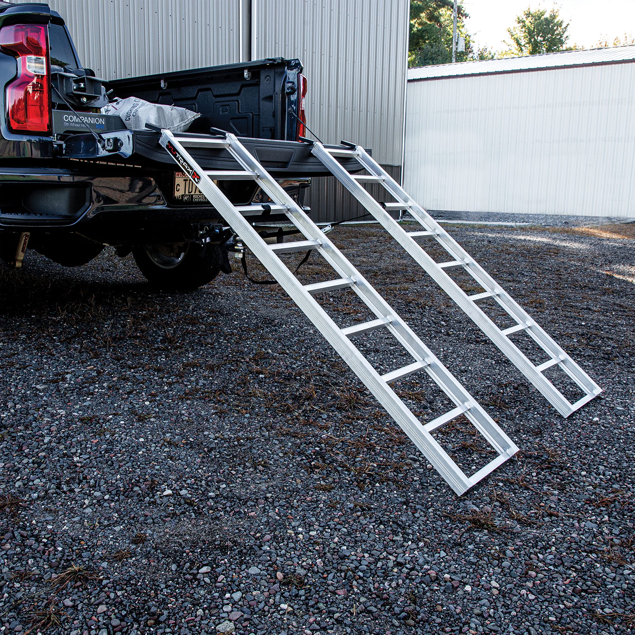 Aluminum Utility Truck Yutrax 70-inch, UTV/ATV Loading Ramps - Pair, 1500lb Capacity