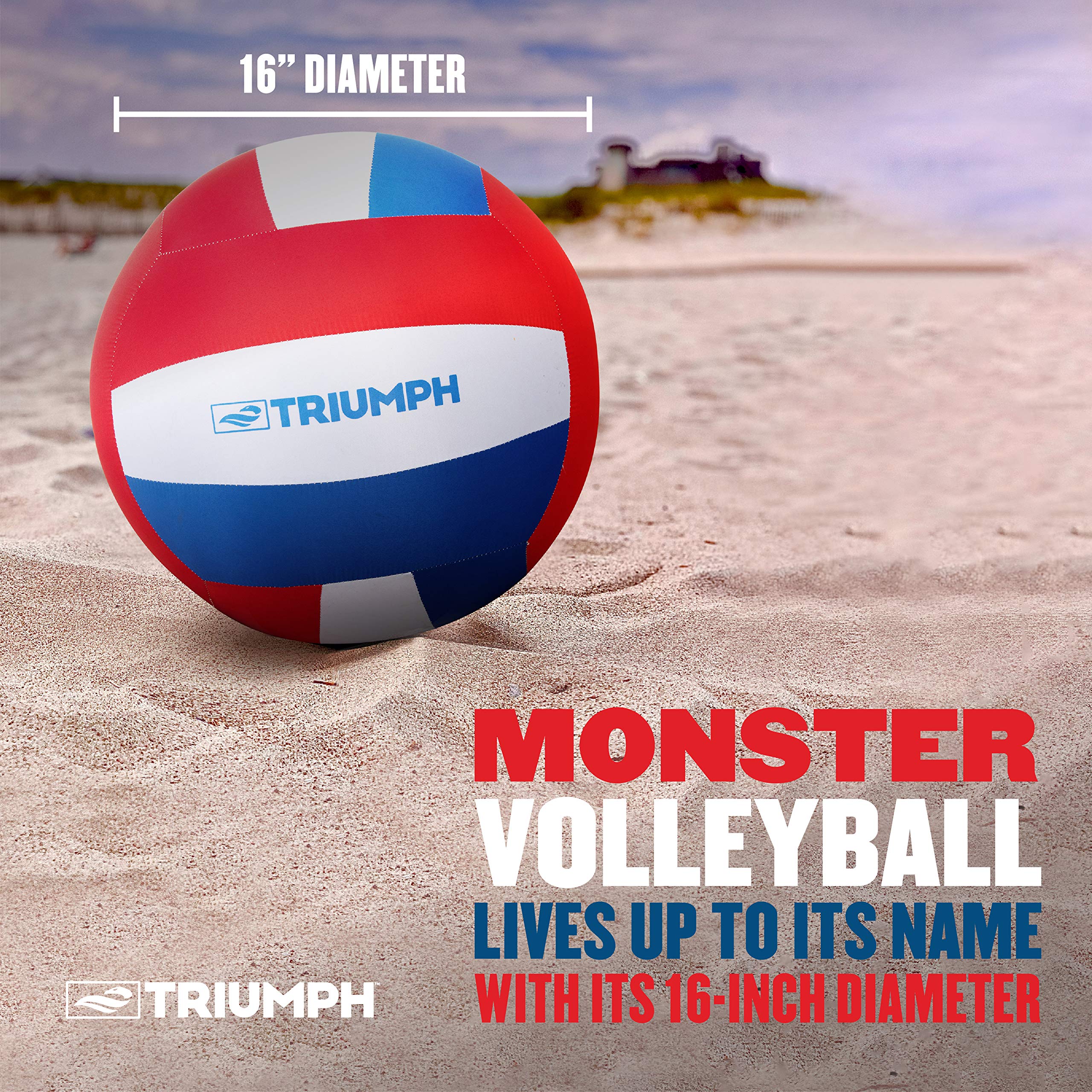 Monster Volleyball Triumph Sports Patriotic - from The Beach to The Backyard, Play Multiple Games with The Volleyball Monster