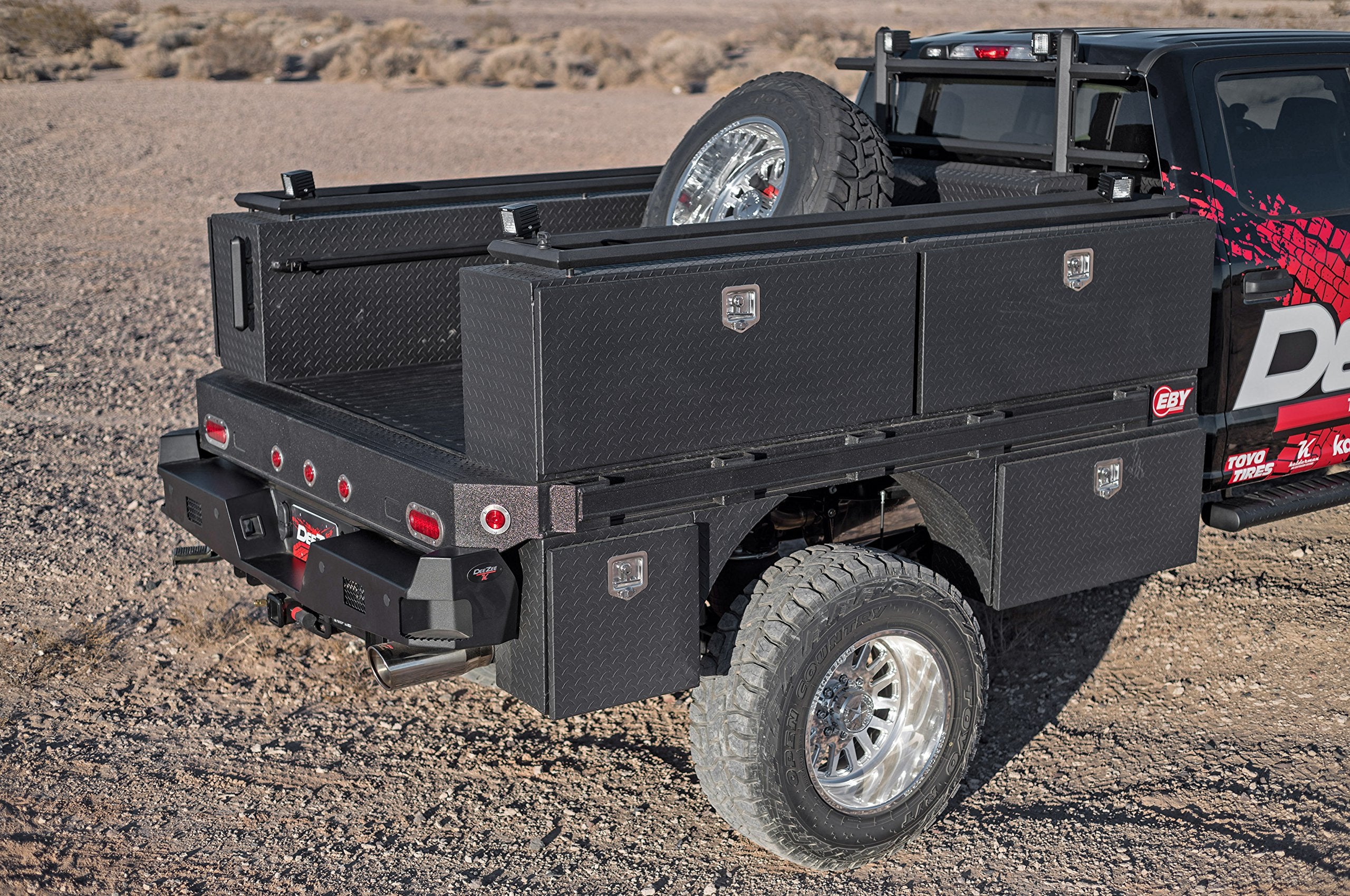 Dee Zee Black-Tread DZ67TB Aluminum Topsider Tool Box - 96"