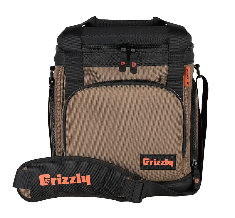 Grizzly Drifter 12 Quart Cooler, Tan, Polyester