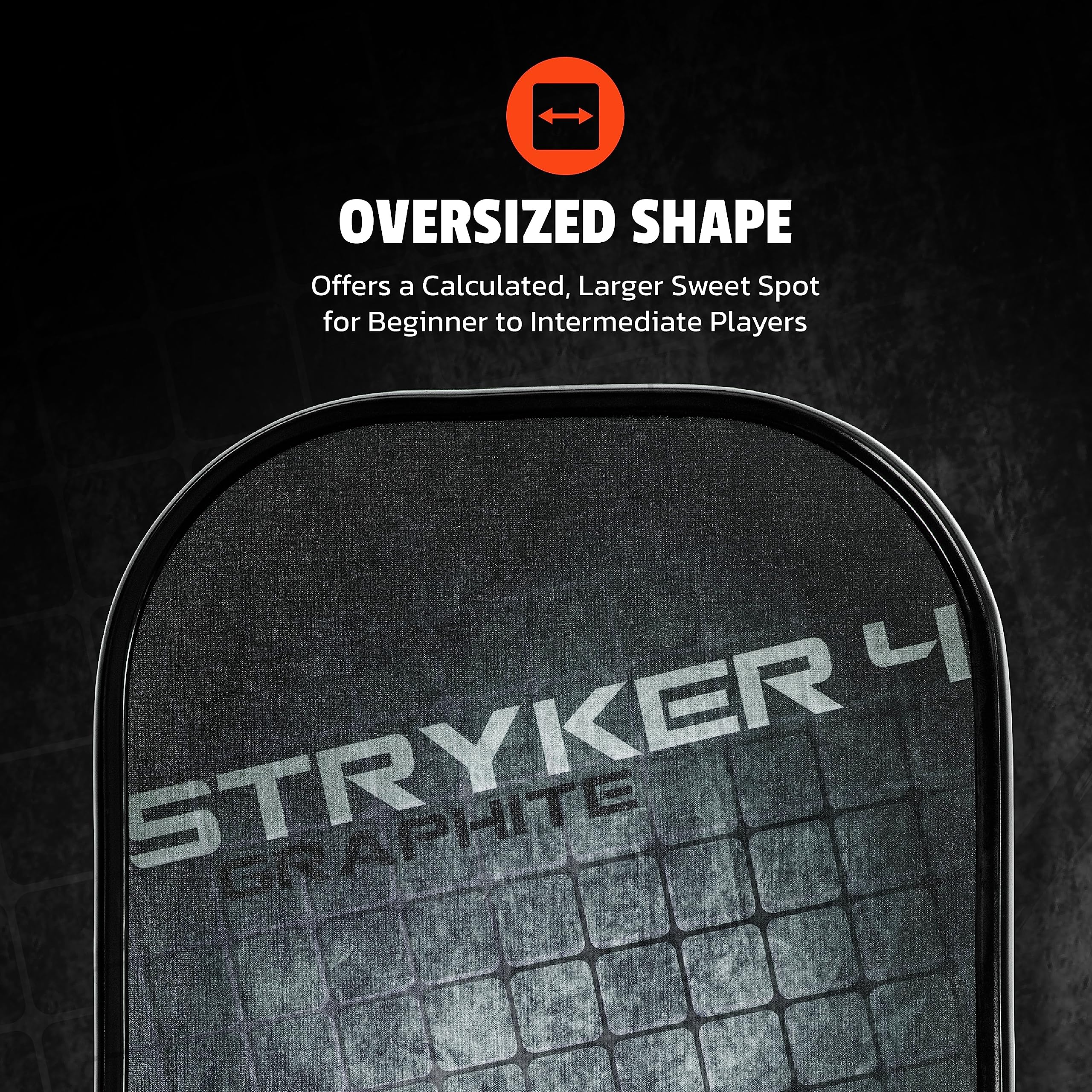 Graphite Onix Stryker Pickleball Paddle Features Oversized, Nomex, Paper Honeycomb Core, and Graphite Face