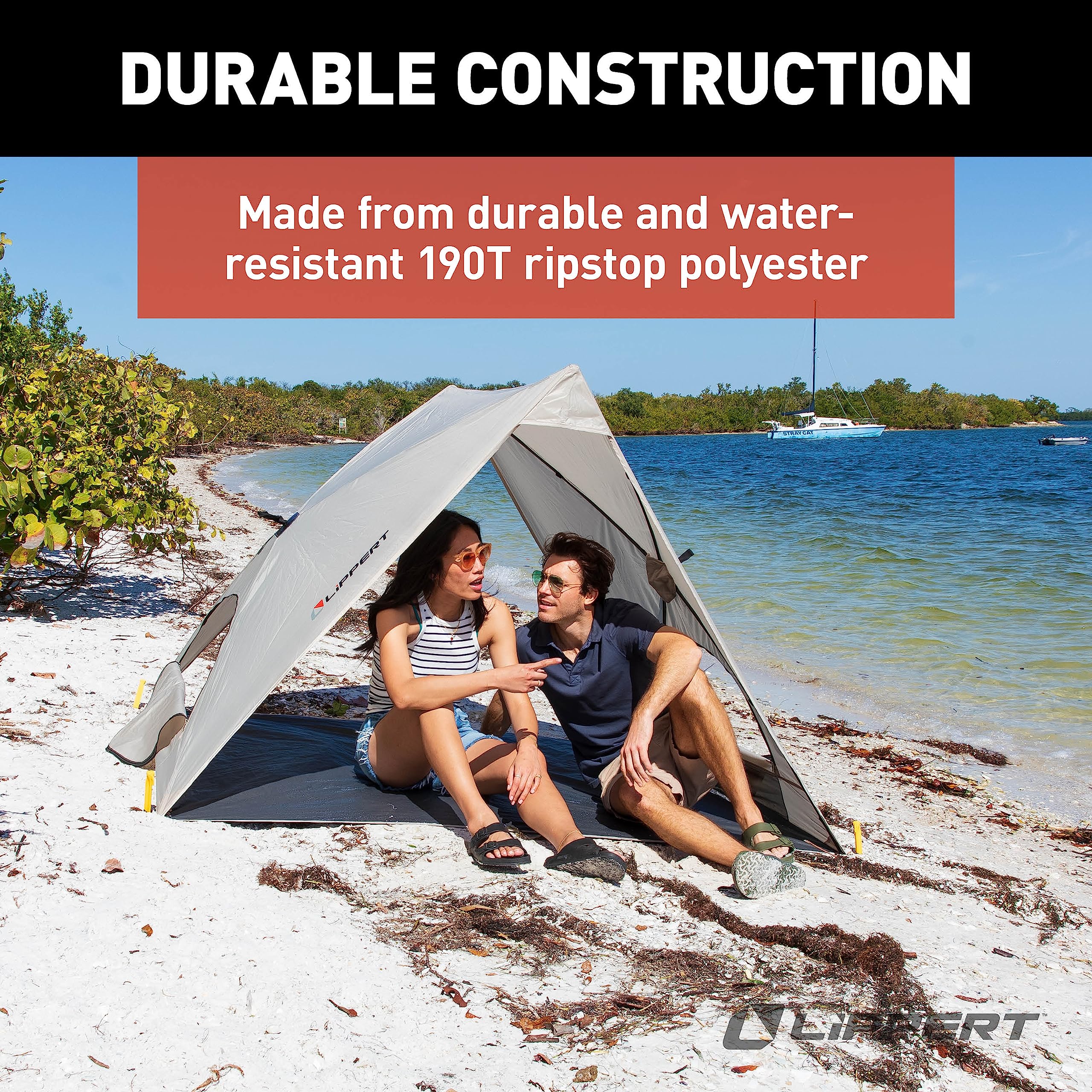 Popup Lippert Picnic Sun Shelter for Camping, Beach Trips and Outdoor Concerts - Tent