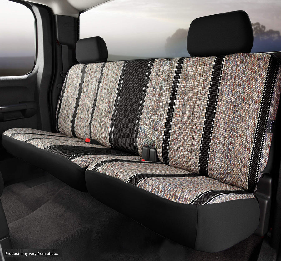 Custom Fit FIA TR42-3 Black Front Seat Cover Split Cushion 40/60 - Saddle Blanket, (Black)