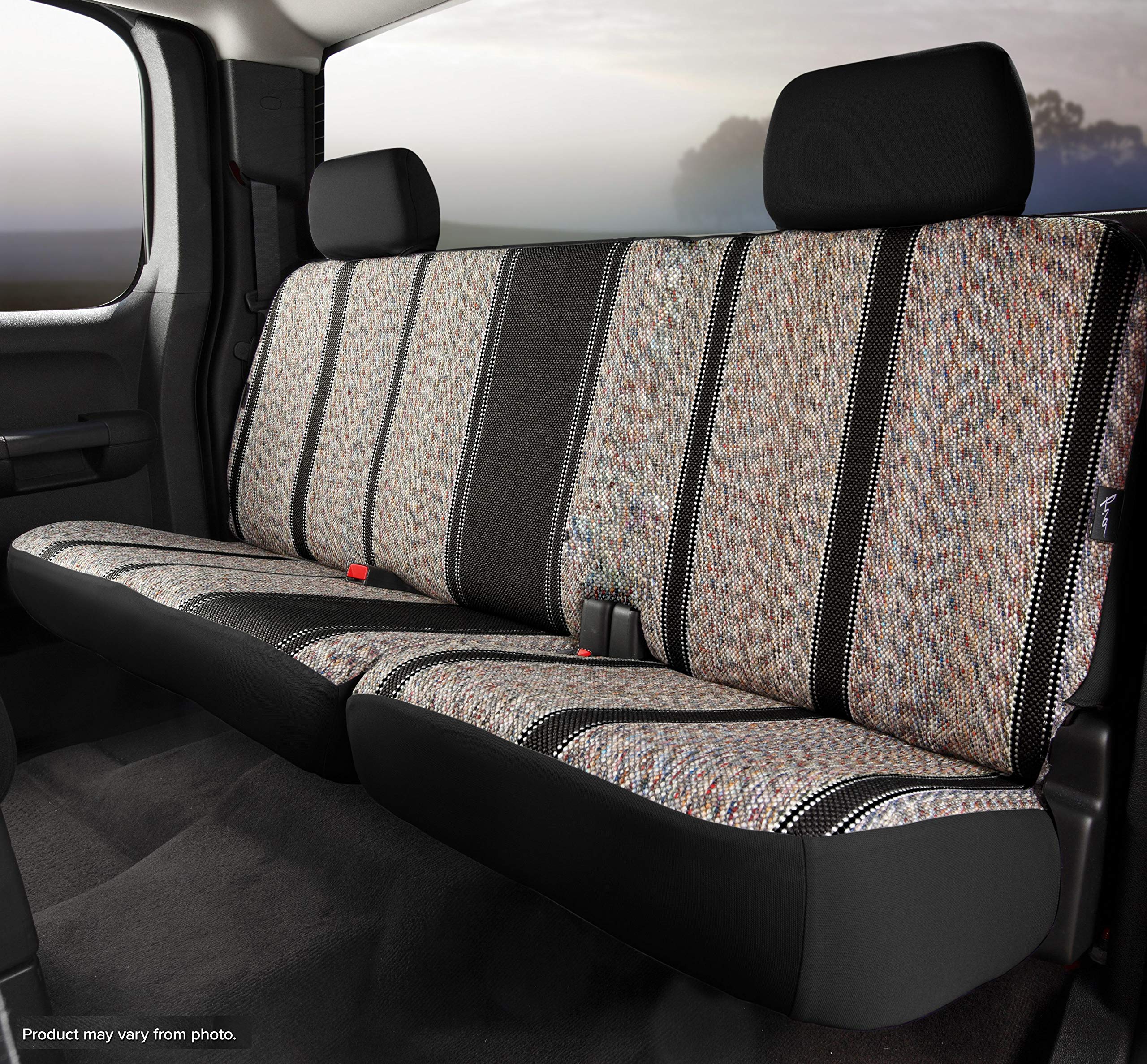 Custom Fit Fia TR42-34 BLACK Rear Seat Cover Split Cushion 40/60 - Saddle Blanket, (Black)