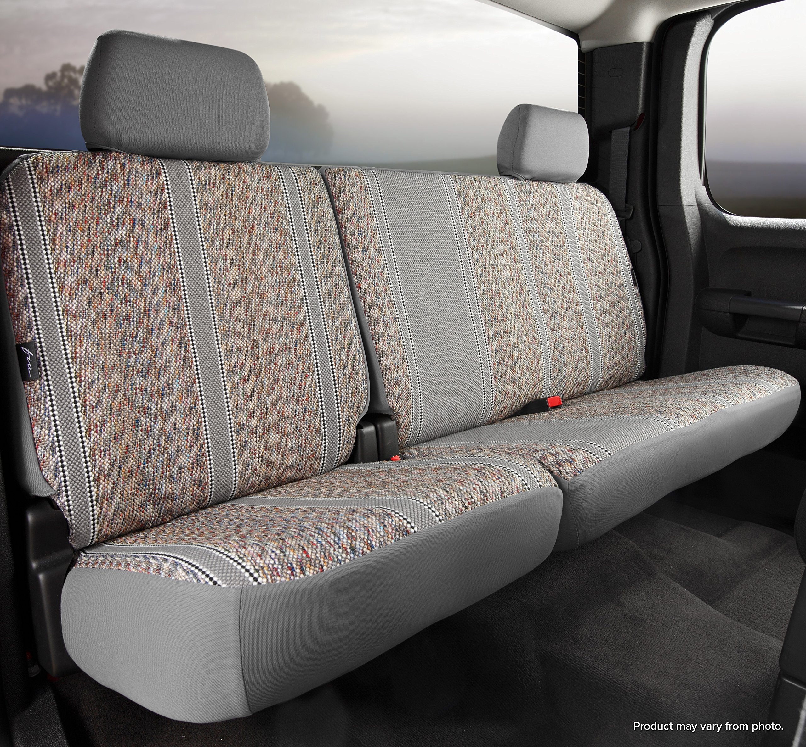 Custom Fit Fia TR42-97 GRAY Rear Seat Cover Split Seat 60/40 - Saddle Blanket, (Gray)