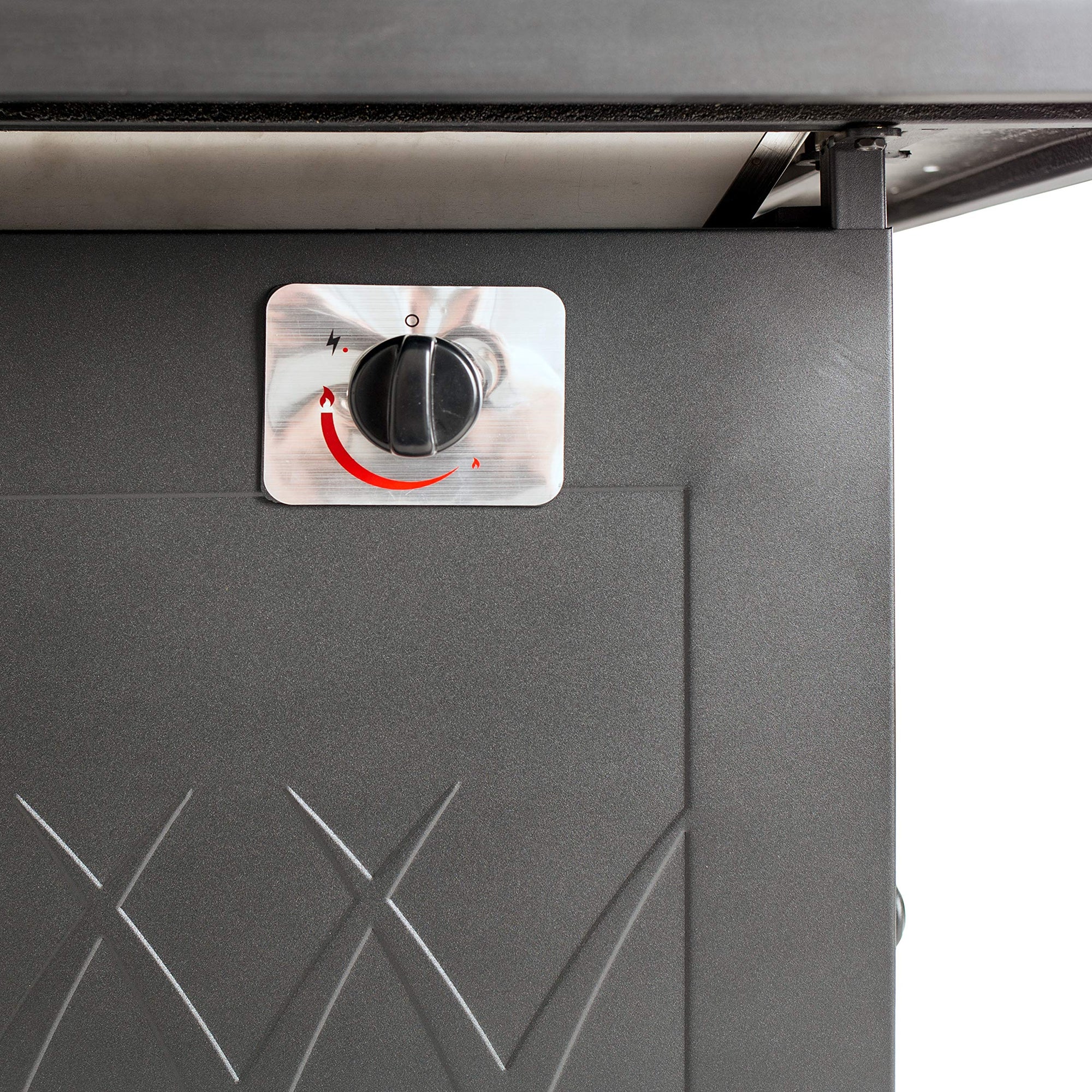 GHP Group Pleasant Hearth OFG824T Atlantis Table Gas Fire Pit, Matte Black/Tile Top